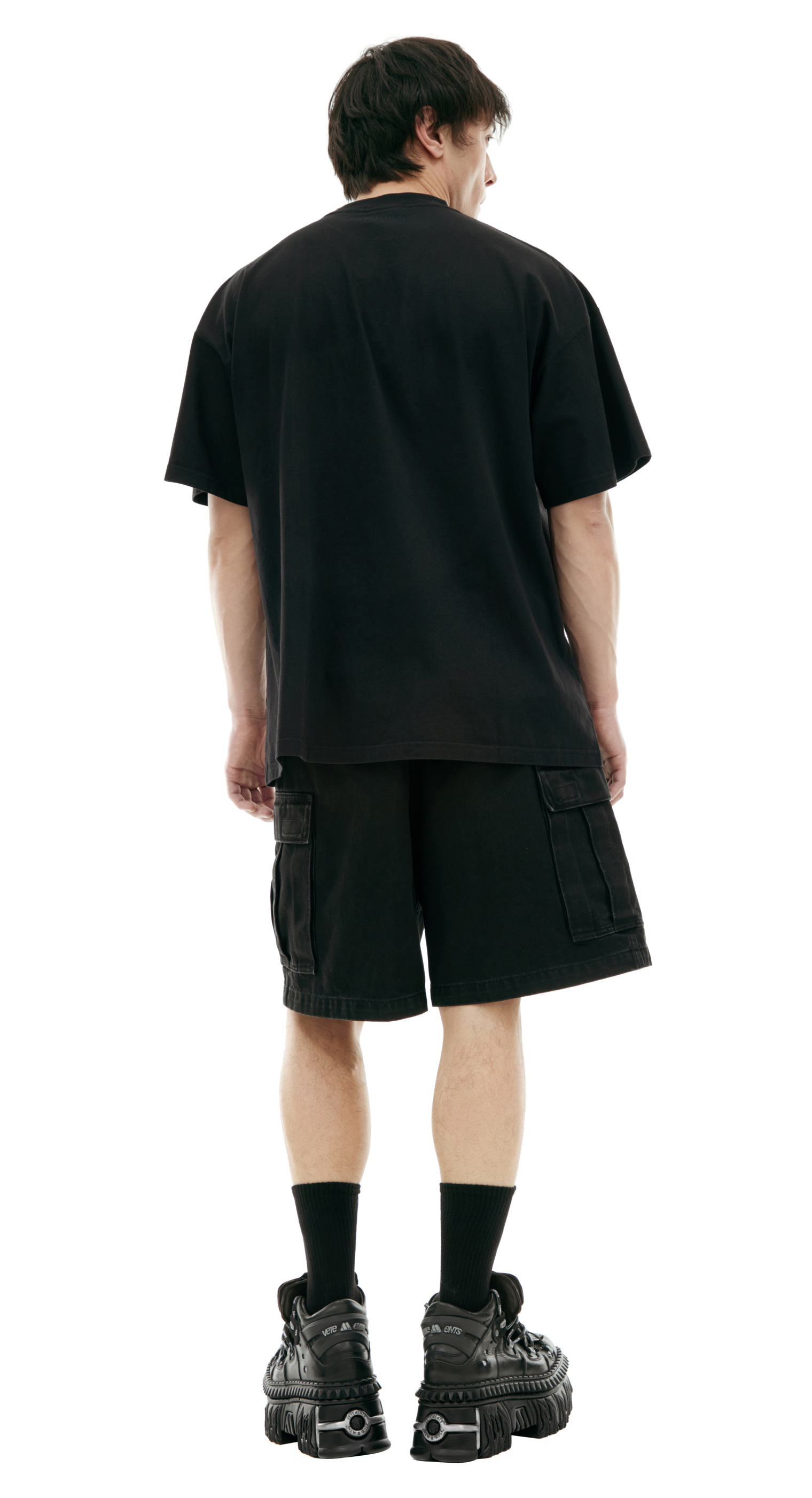 VETEMENTS Черная футболка с логотипом