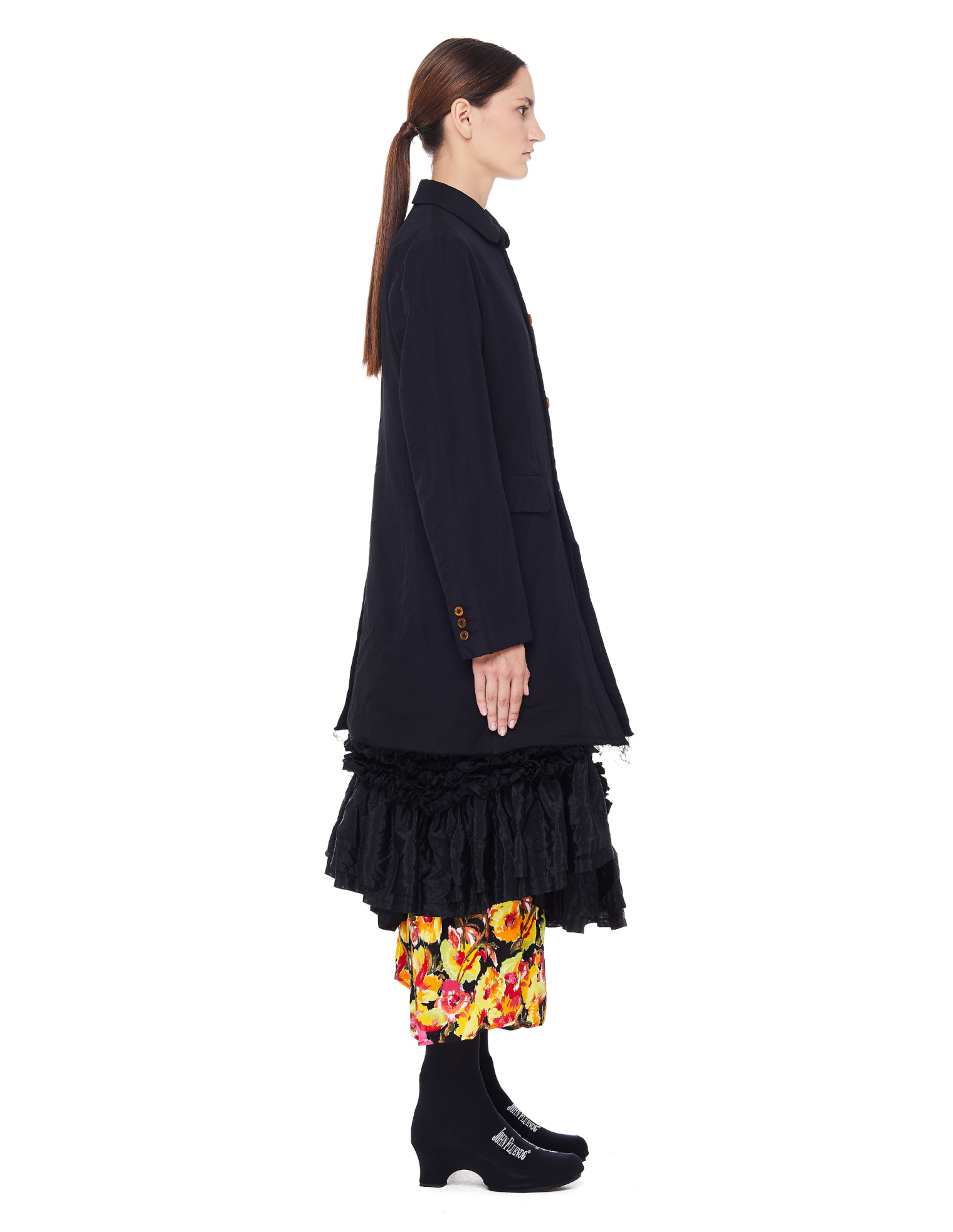 Comme des Garcons CdG Пальто с пышной юбкой и рюшами