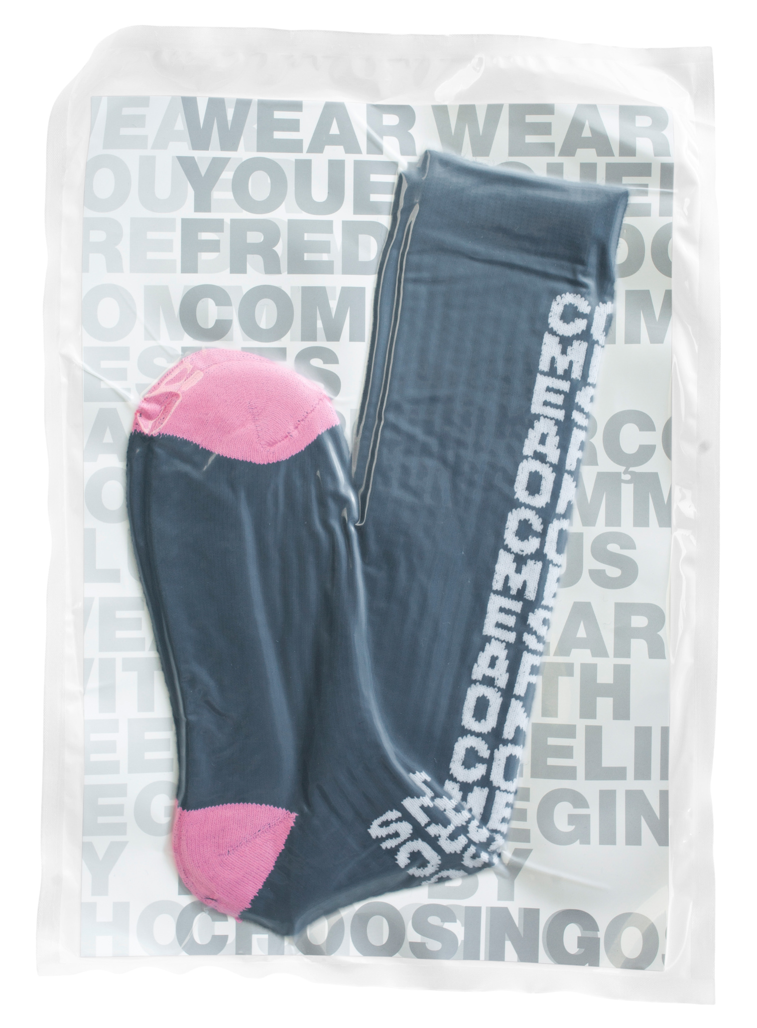 Comme des Garcons Черные гольфы с логотипом