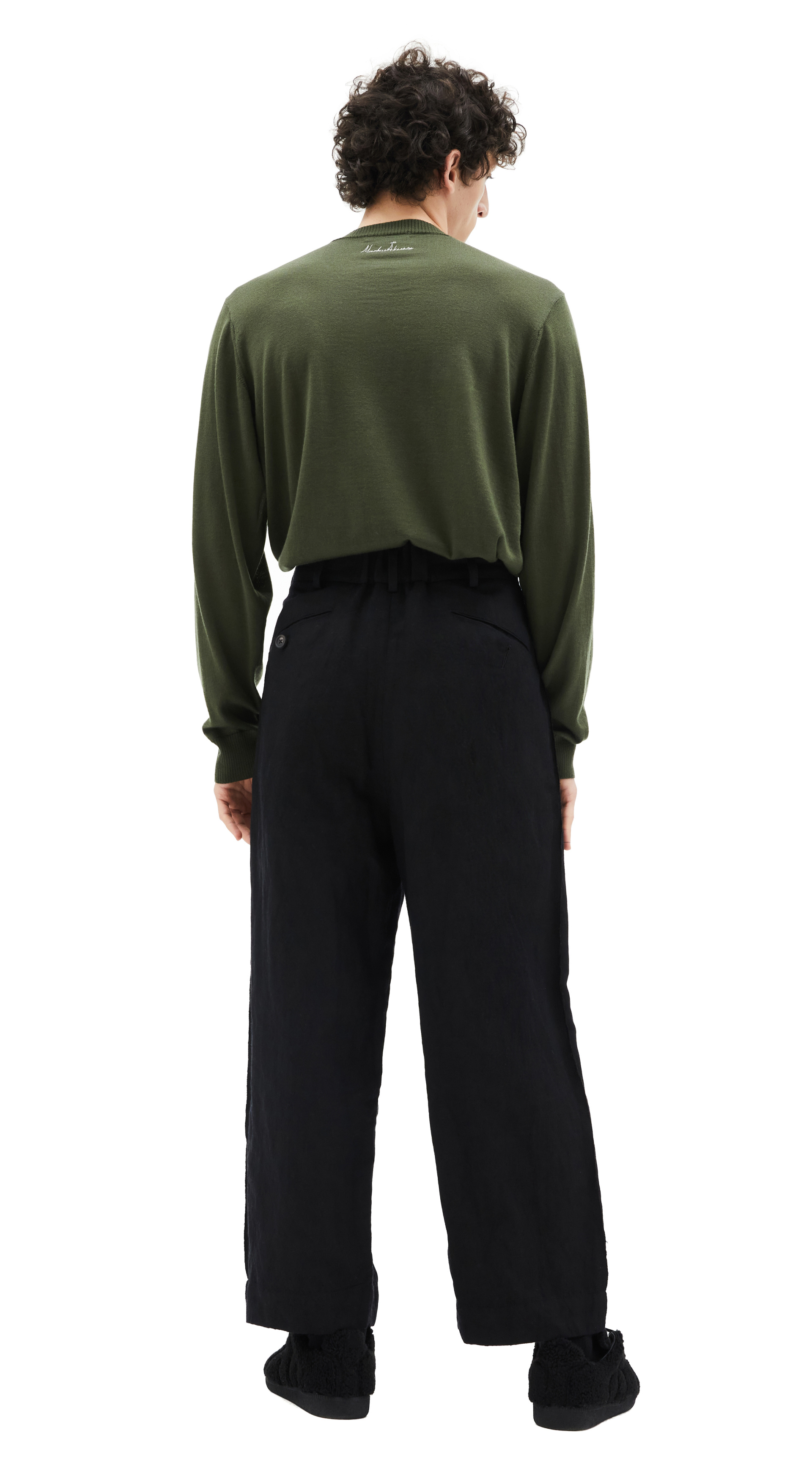 Ziggy Chen Черные Широкие Брюки