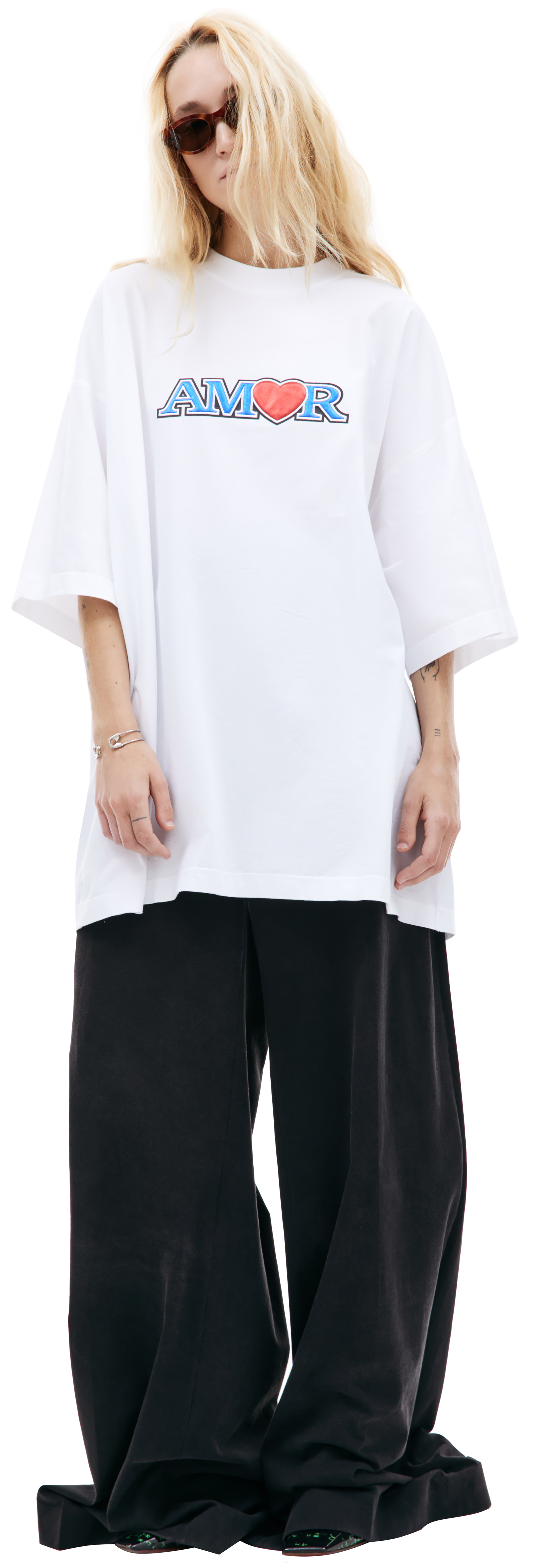 VETEMENTS Оверсайз футболка с принтом \'Amor\'