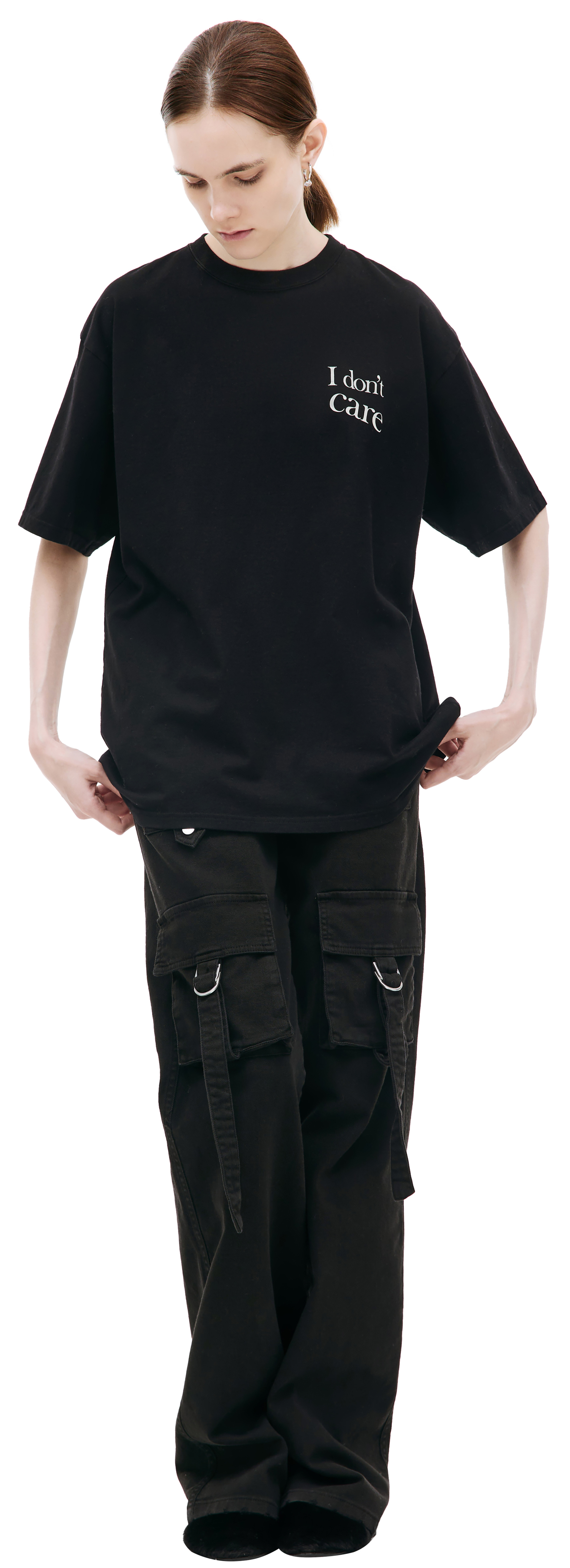 Undercover Футболка с принтом \'I don\'t care\'