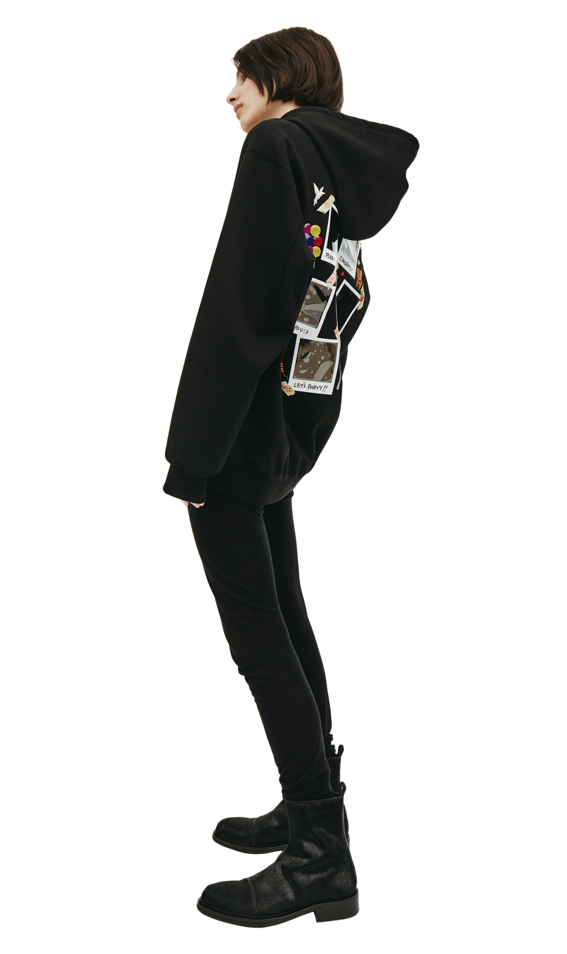 Doublet Худи с патчами Polaroid на спине