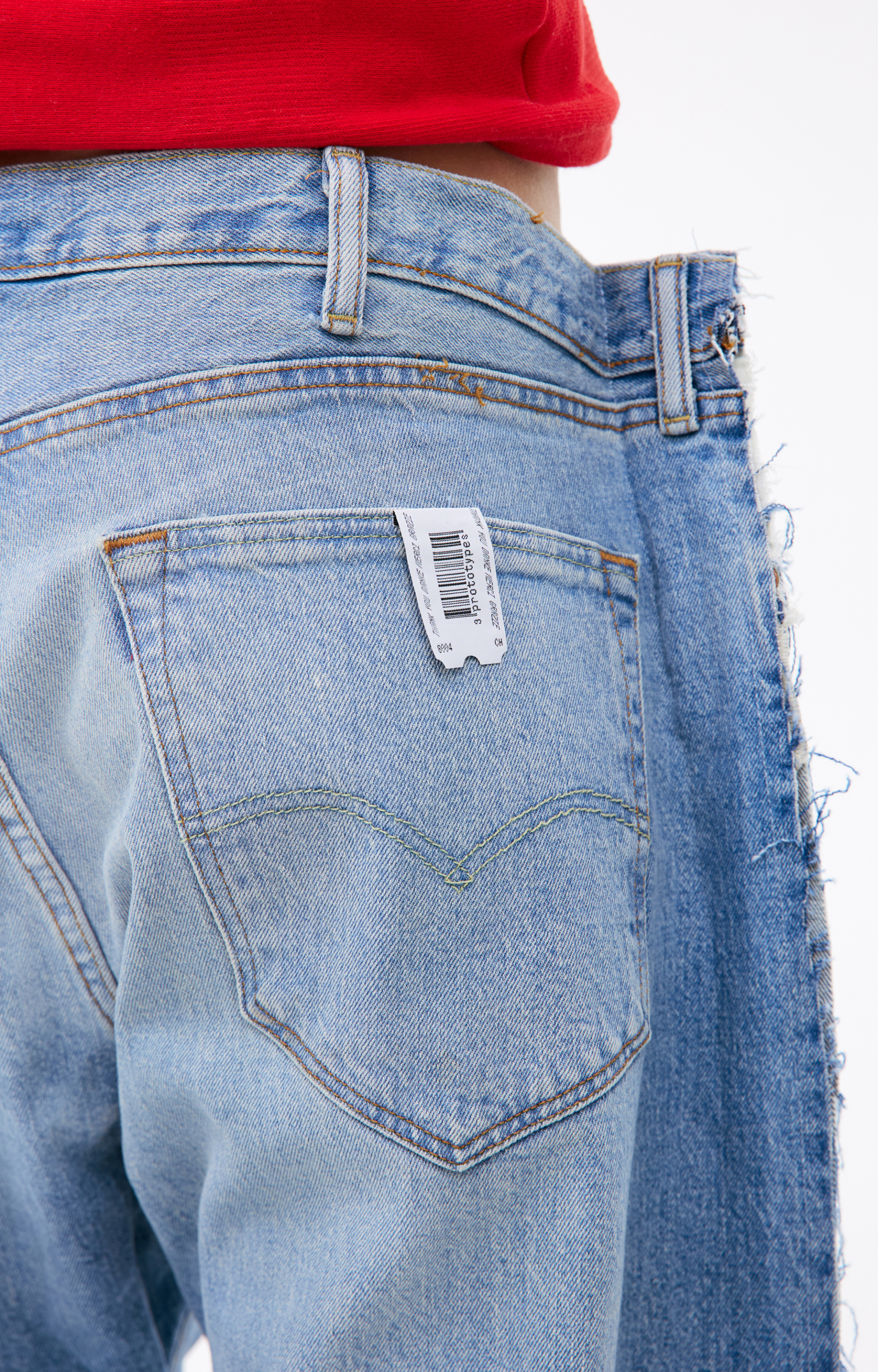 PROTOTYPES Джинсы в стиле пэчворк