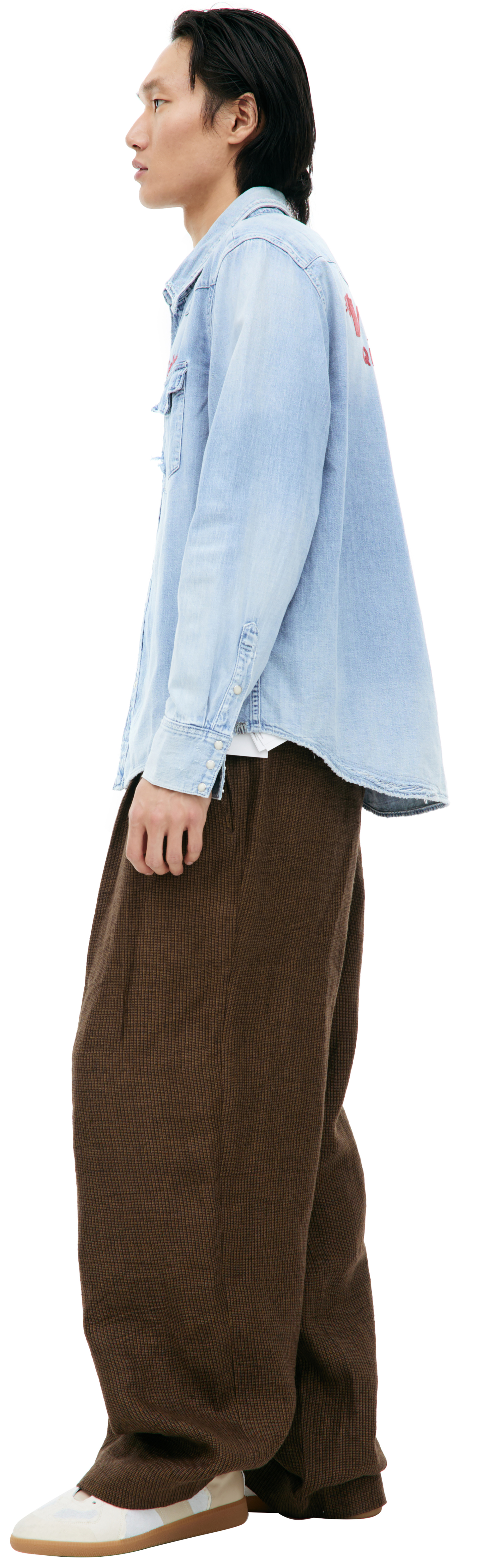 visvim Джинсовая рубашка с логотипом