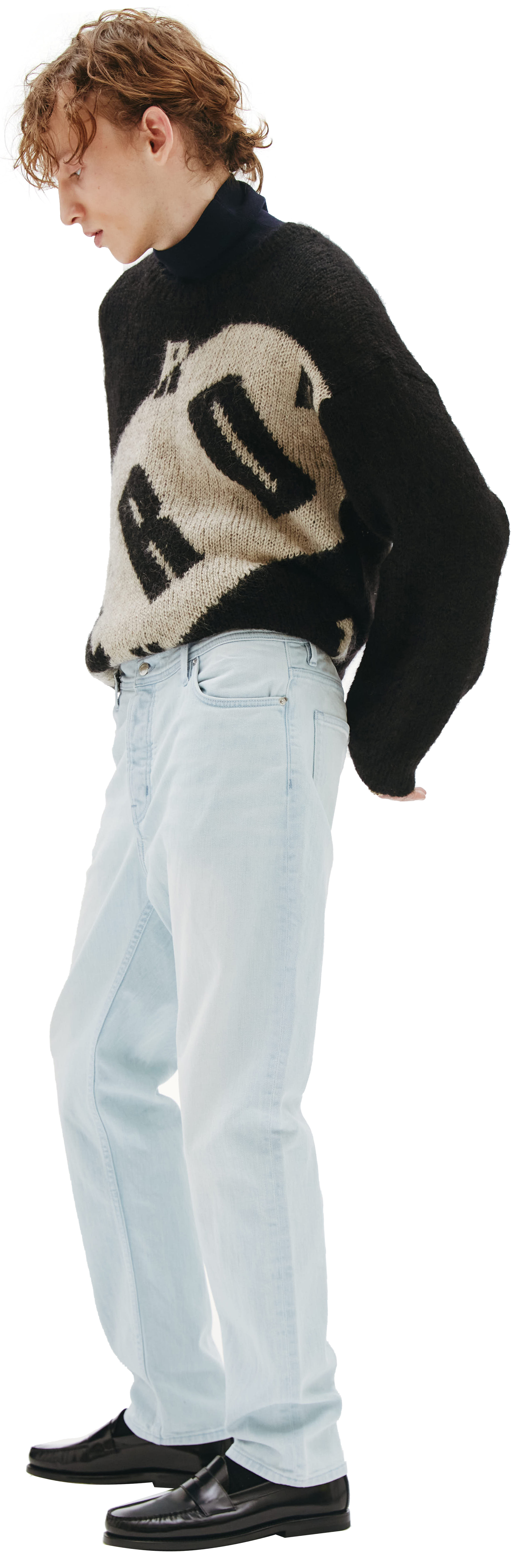 Enfants Riches Déprimés Зауженные джинсы с кожаным патчем