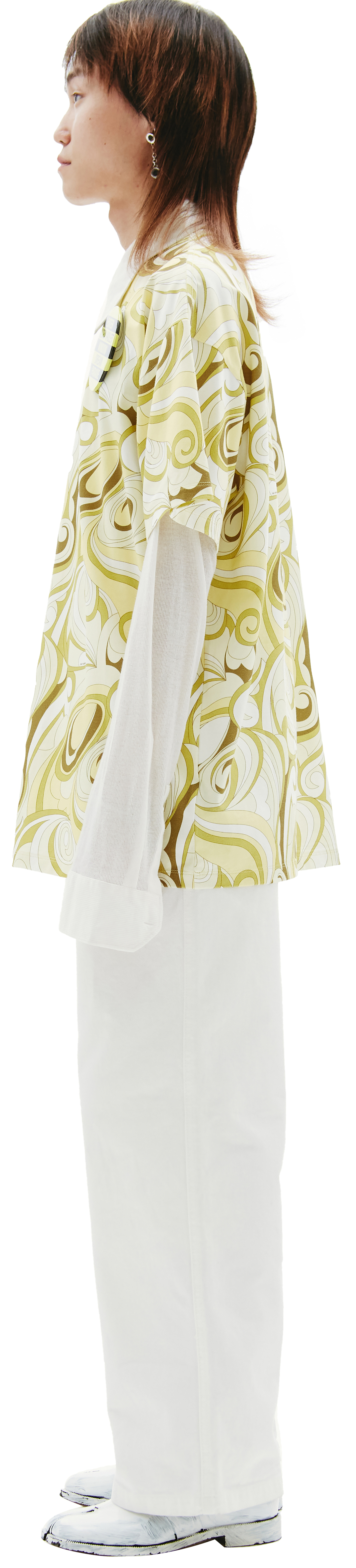 Raf Simons Желтая хлопковая футболка