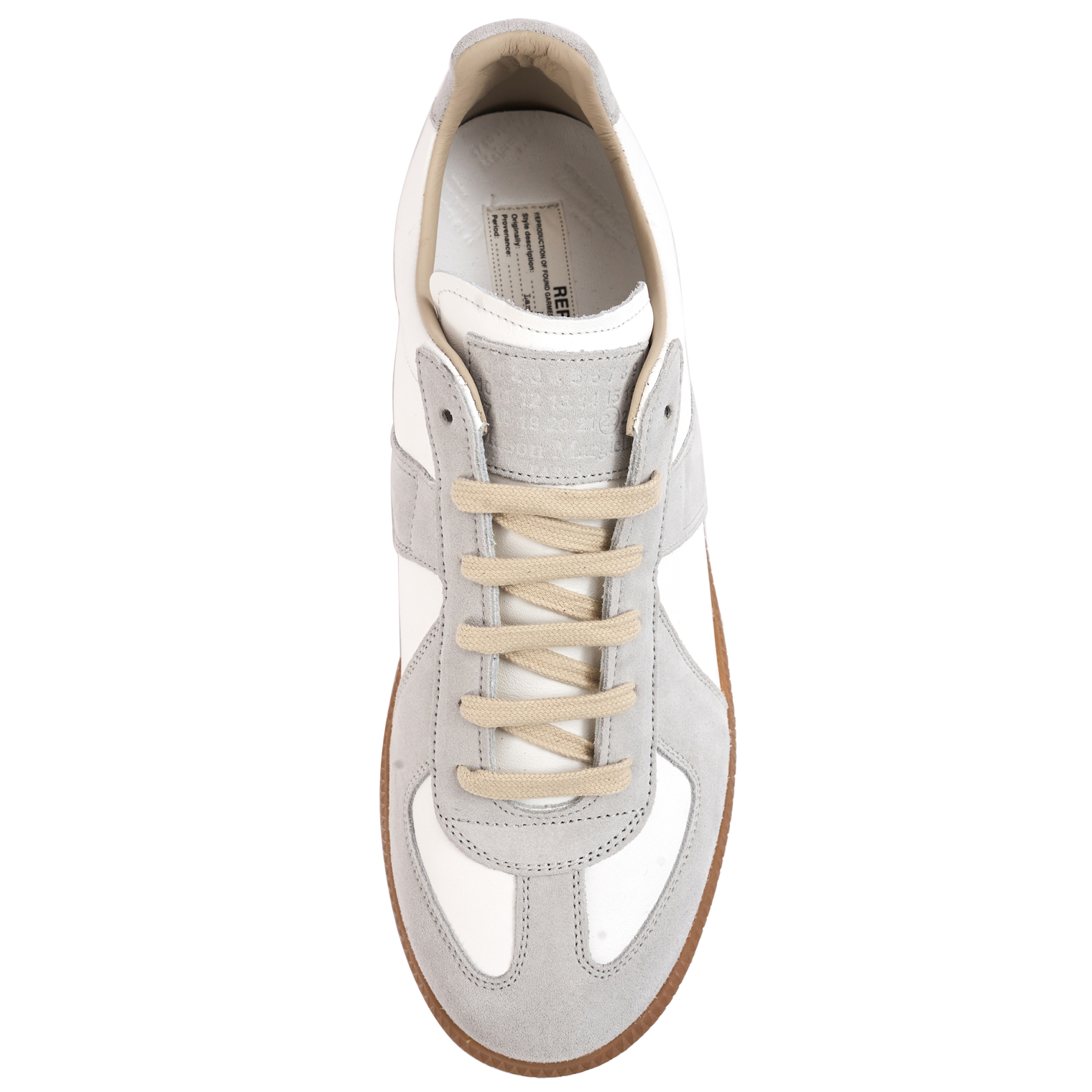 Maison Margiela Белые кроссовки из кожи