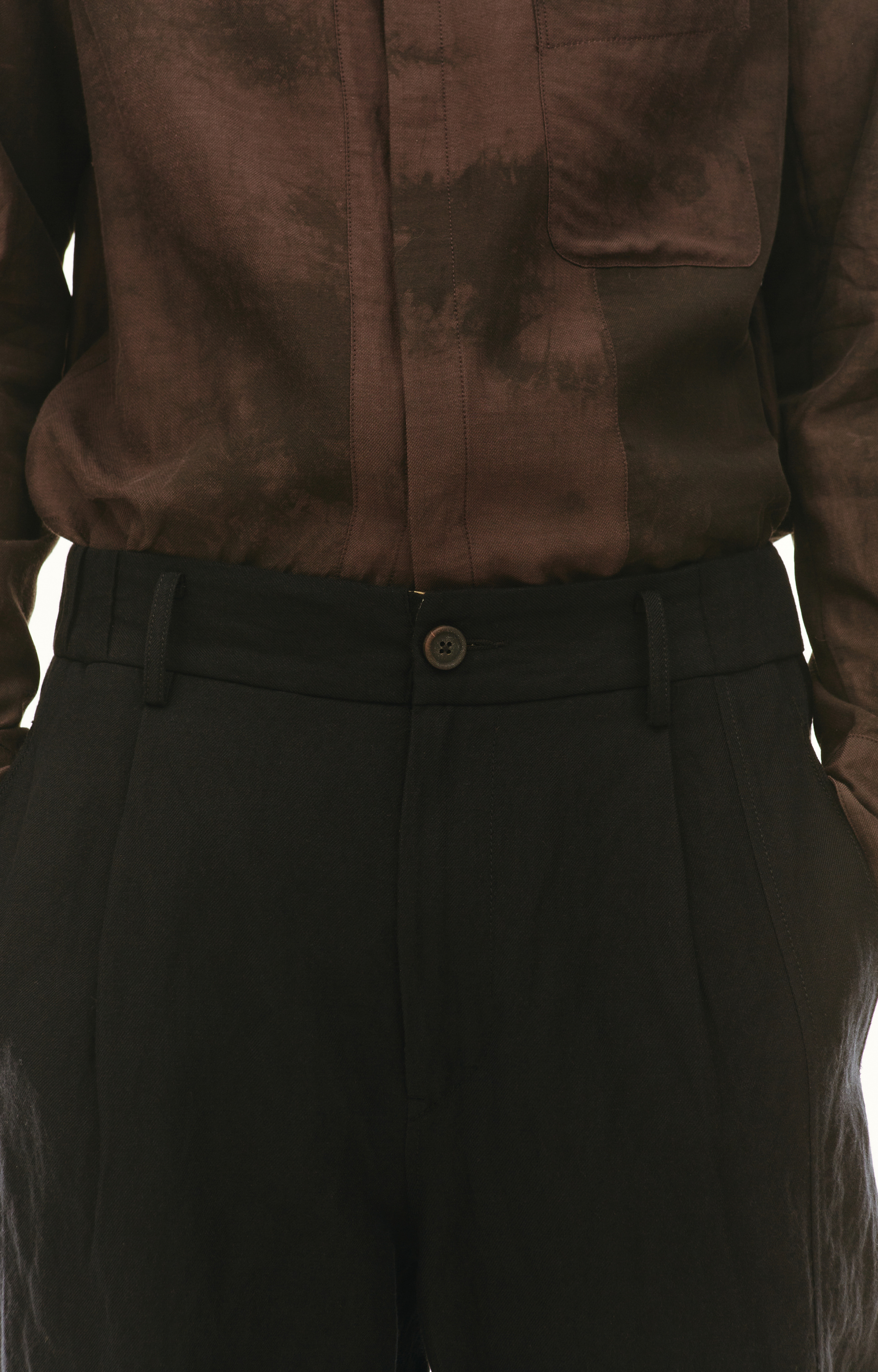 Ziggy Chen Свободные брюки с контрастной полоской