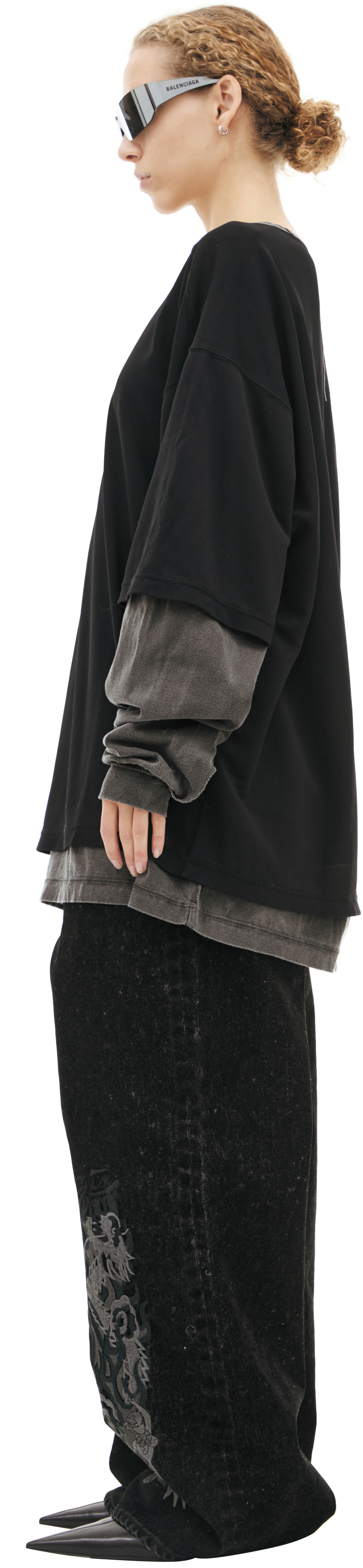 Doublet Двусторонний Лонгслив с принтом