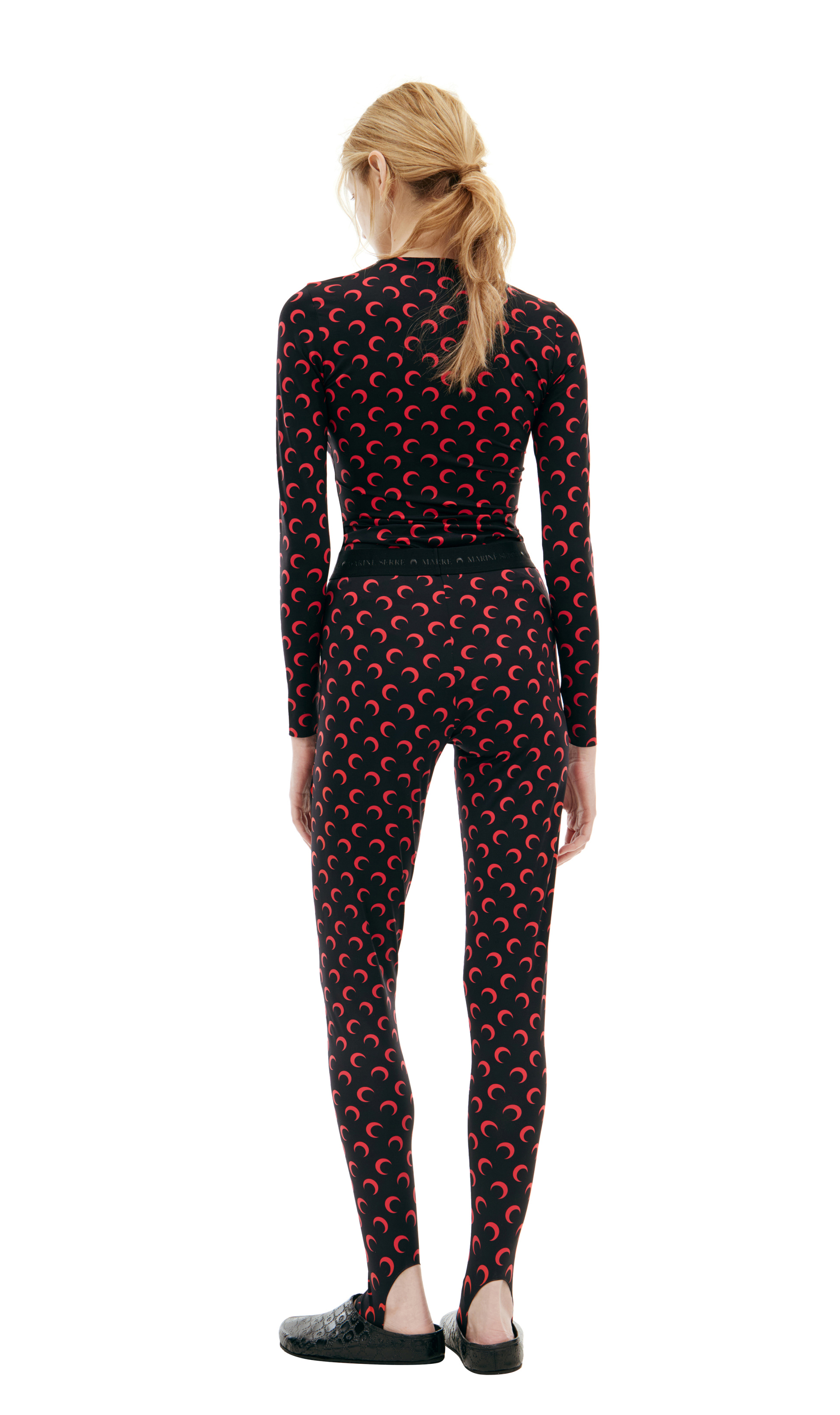 MARINE SERRE Леггинсы с монопринтом