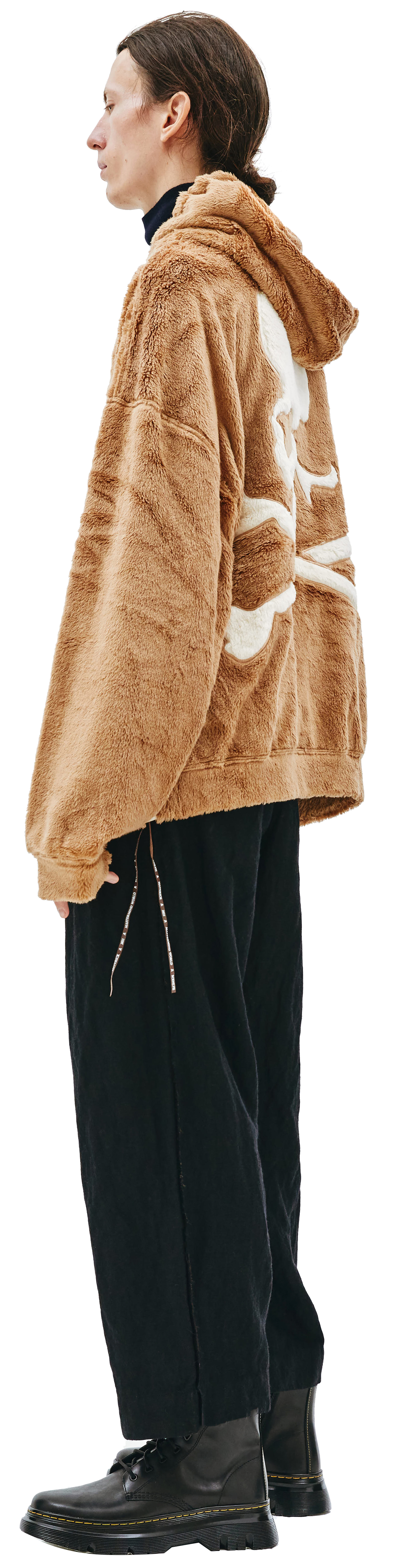 Mastermind WORLD Бежевое худи из искусственного меха