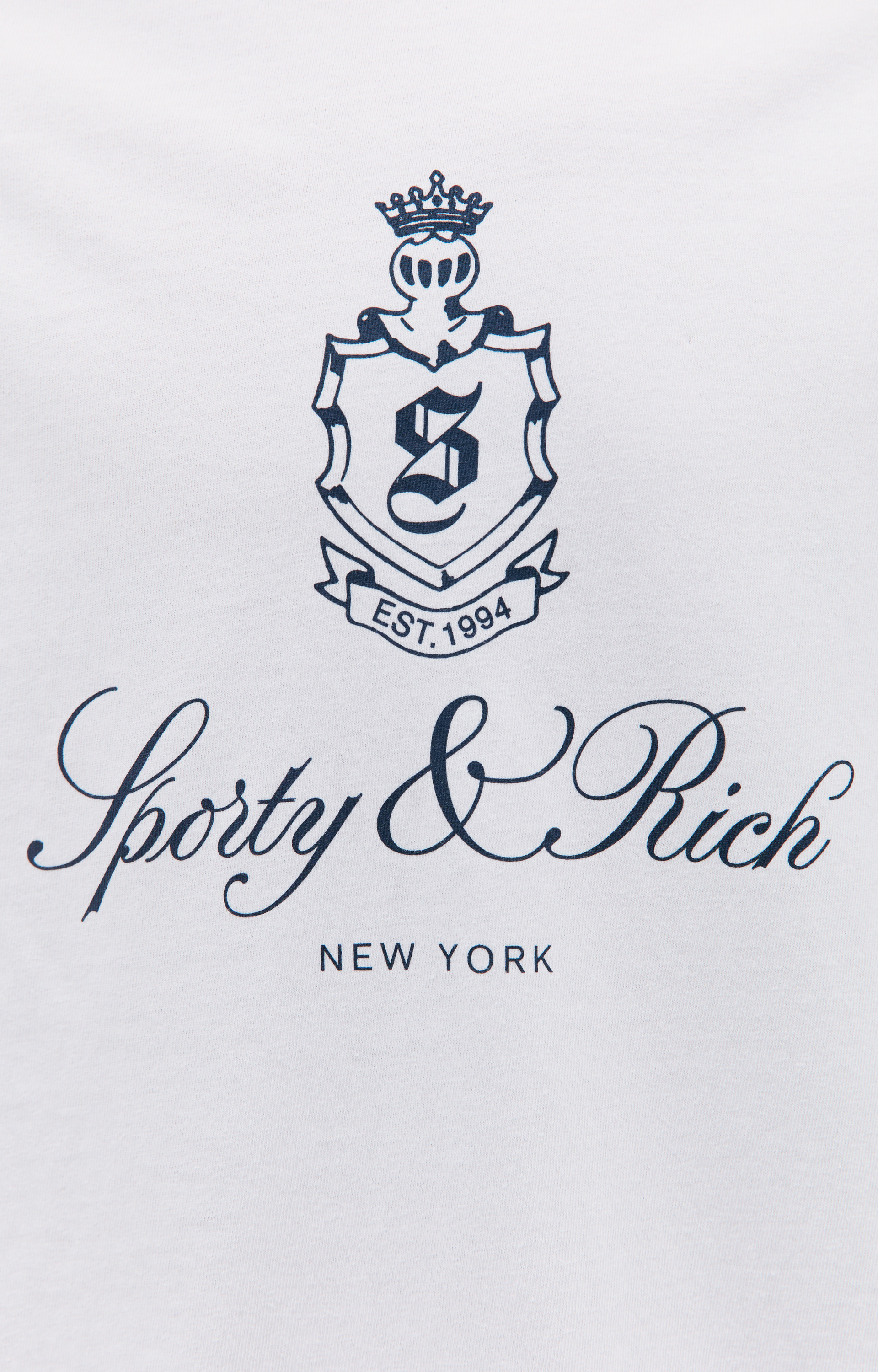 SPORTY & RICH Белая футболка Vendome