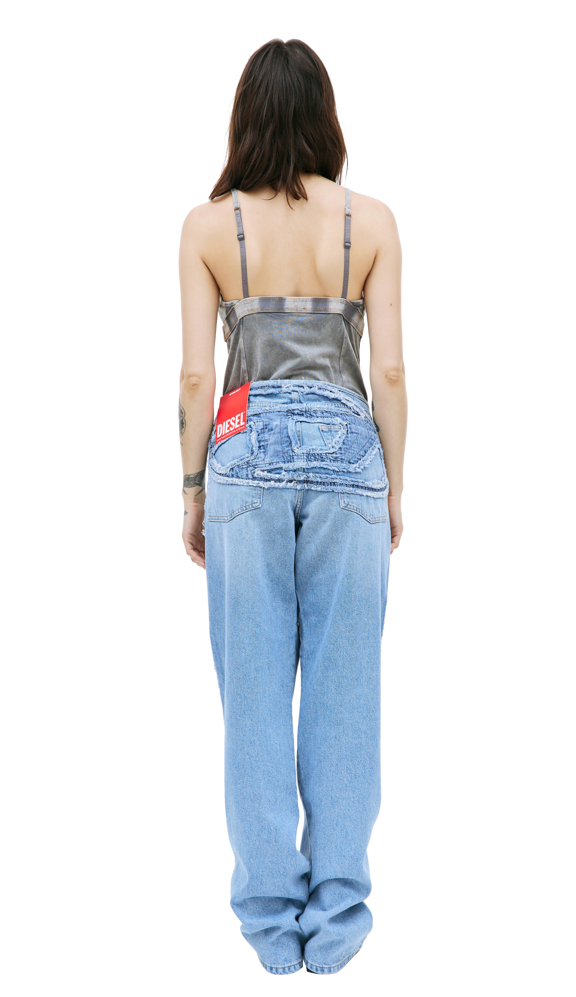 Diesel Голубые джинсы D-Ark Ohlac с низкой посадкой