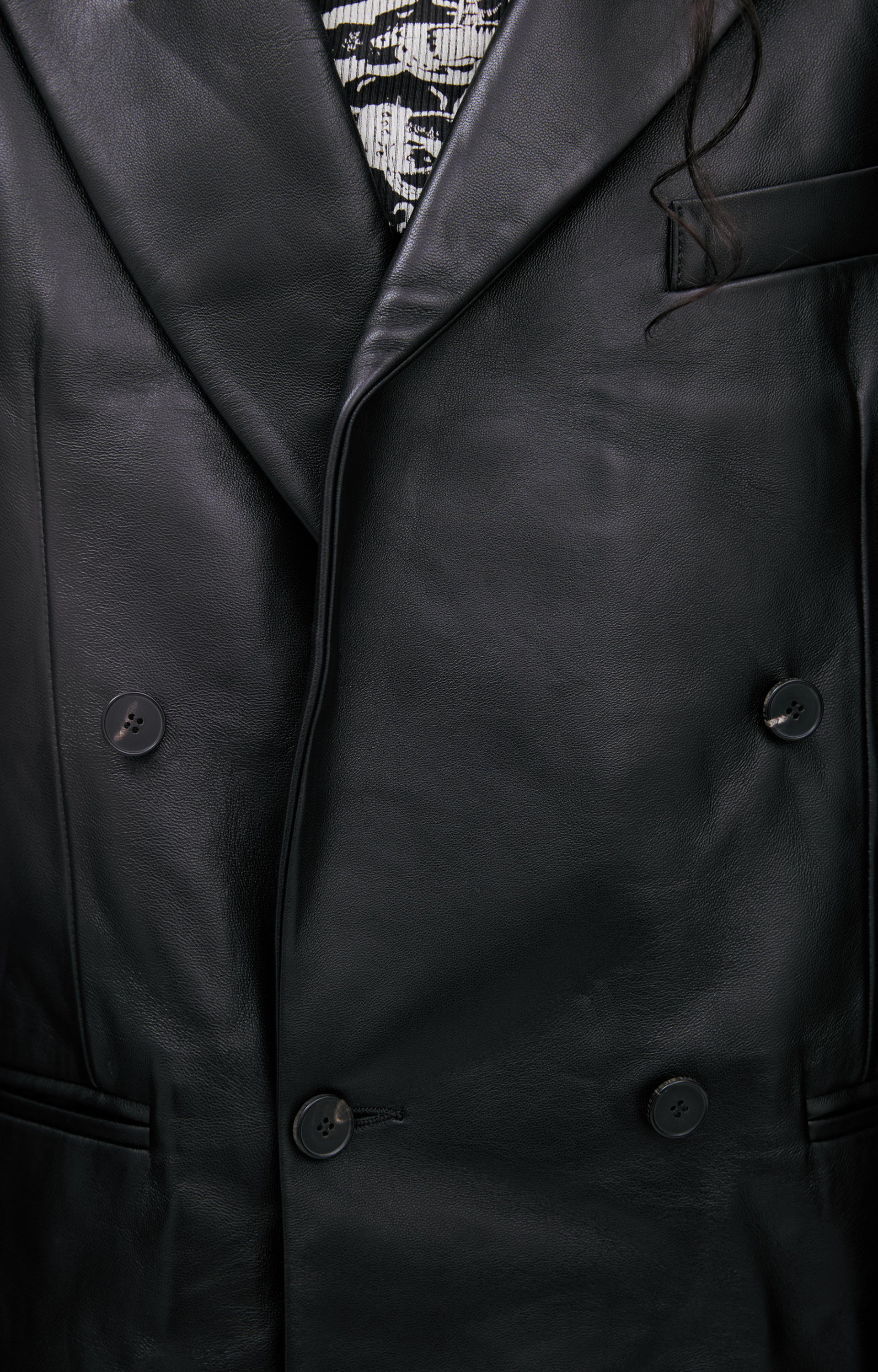 Enfants Riches Déprimés Двубортный кожаный пиджак