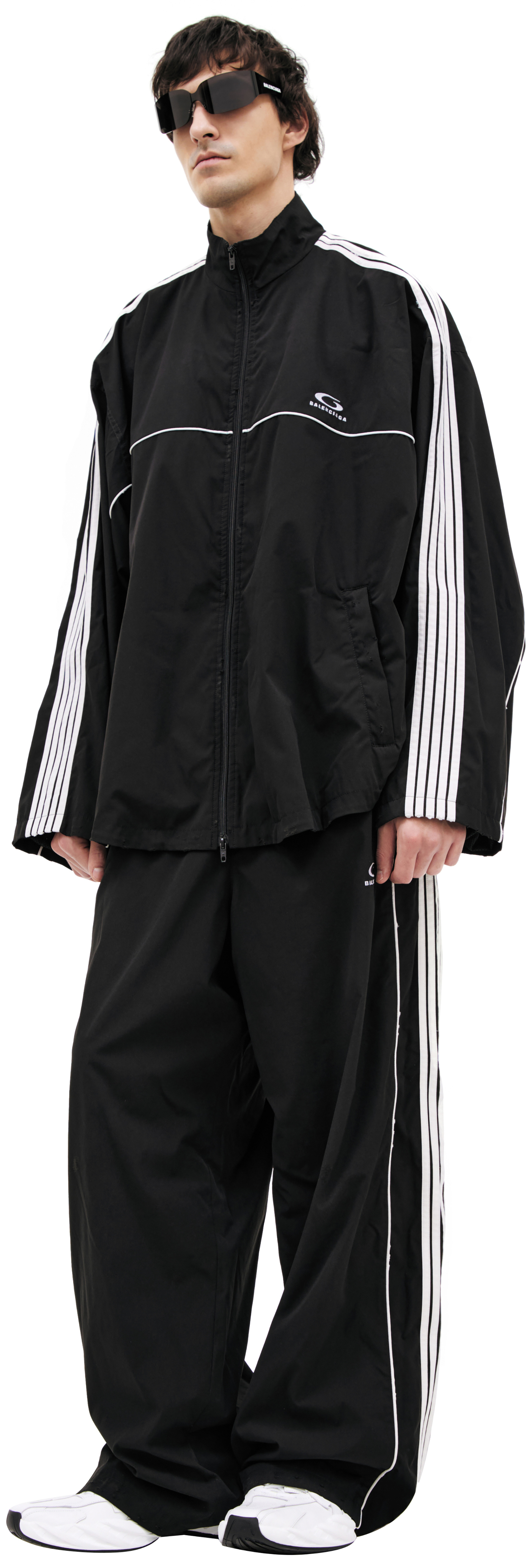 Balenciaga Черная куртка с лампасами