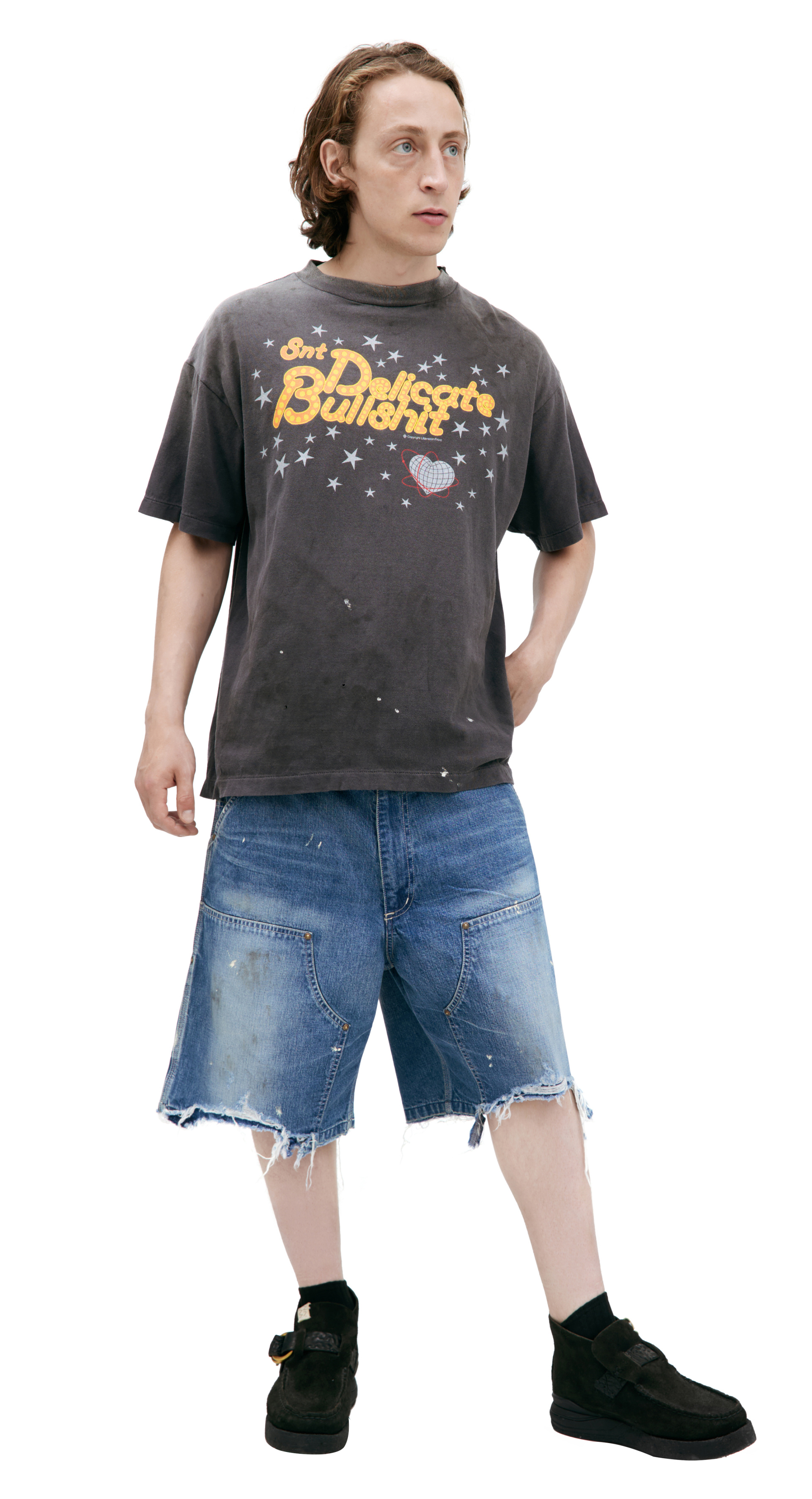 Saint Mxxxxxx Футболка \'DELICATE BULLSHIT\'