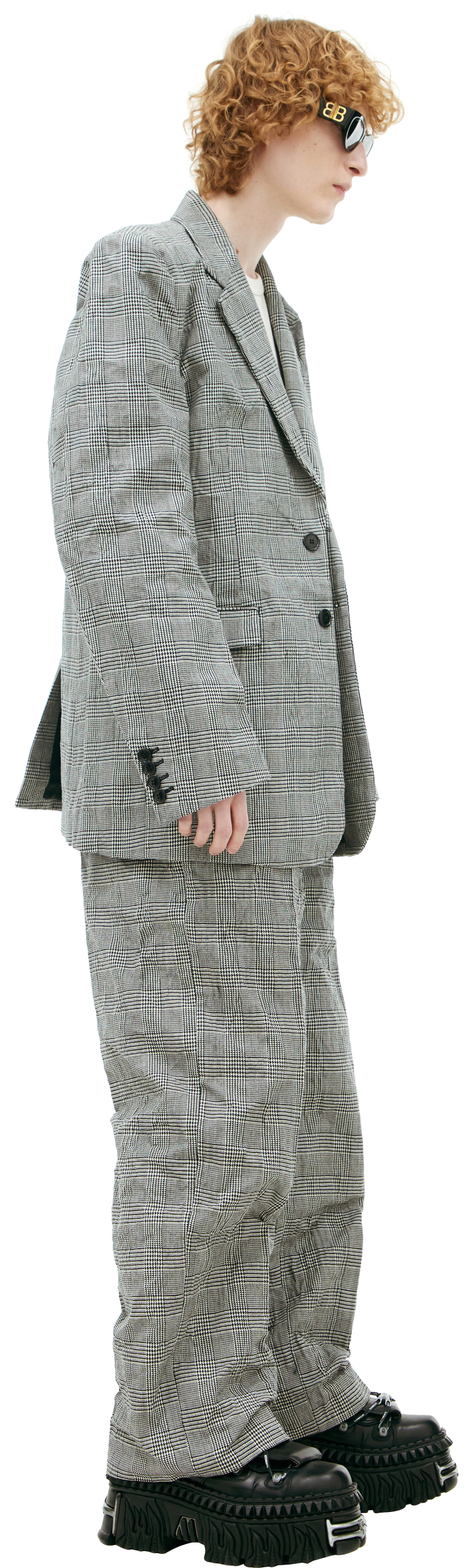 VETEMENTS Однобортный пиджак в клетку