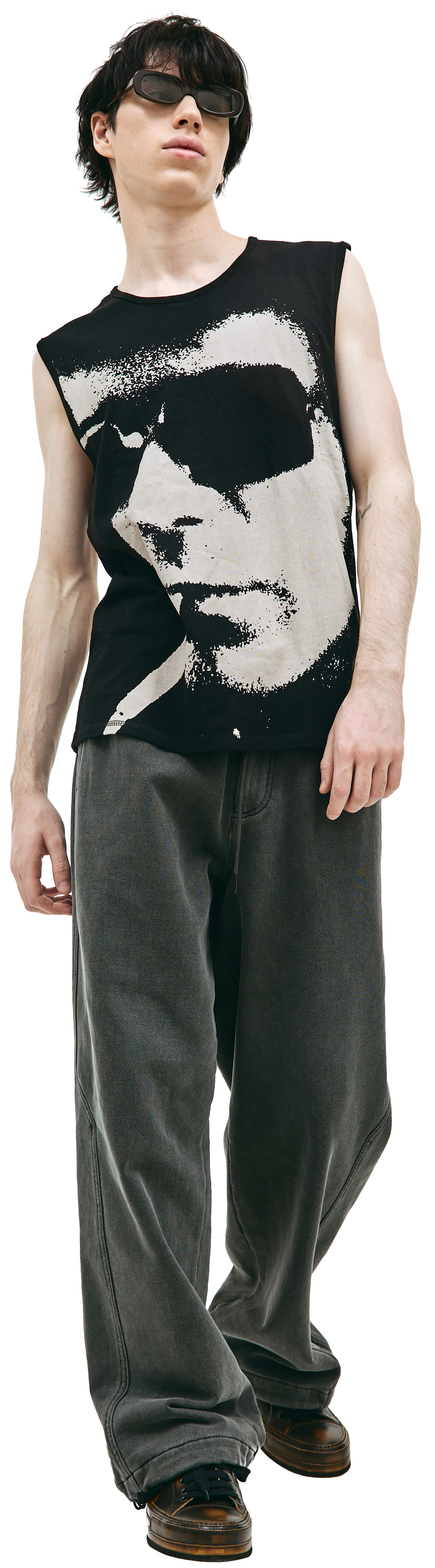 Midnight Studios Черная майка с принтом