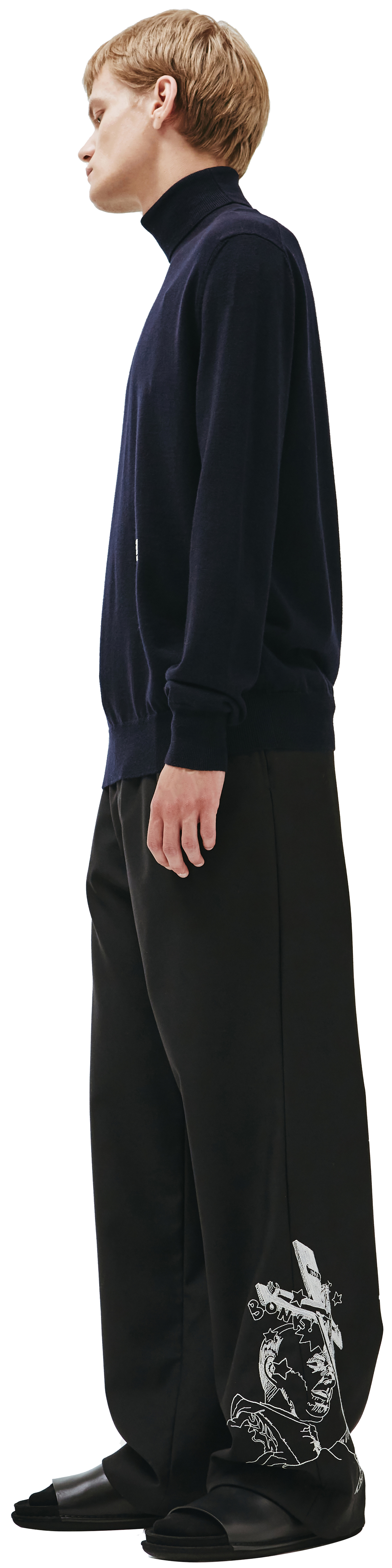 OAMC Водолазка из шерсти с вышивкой