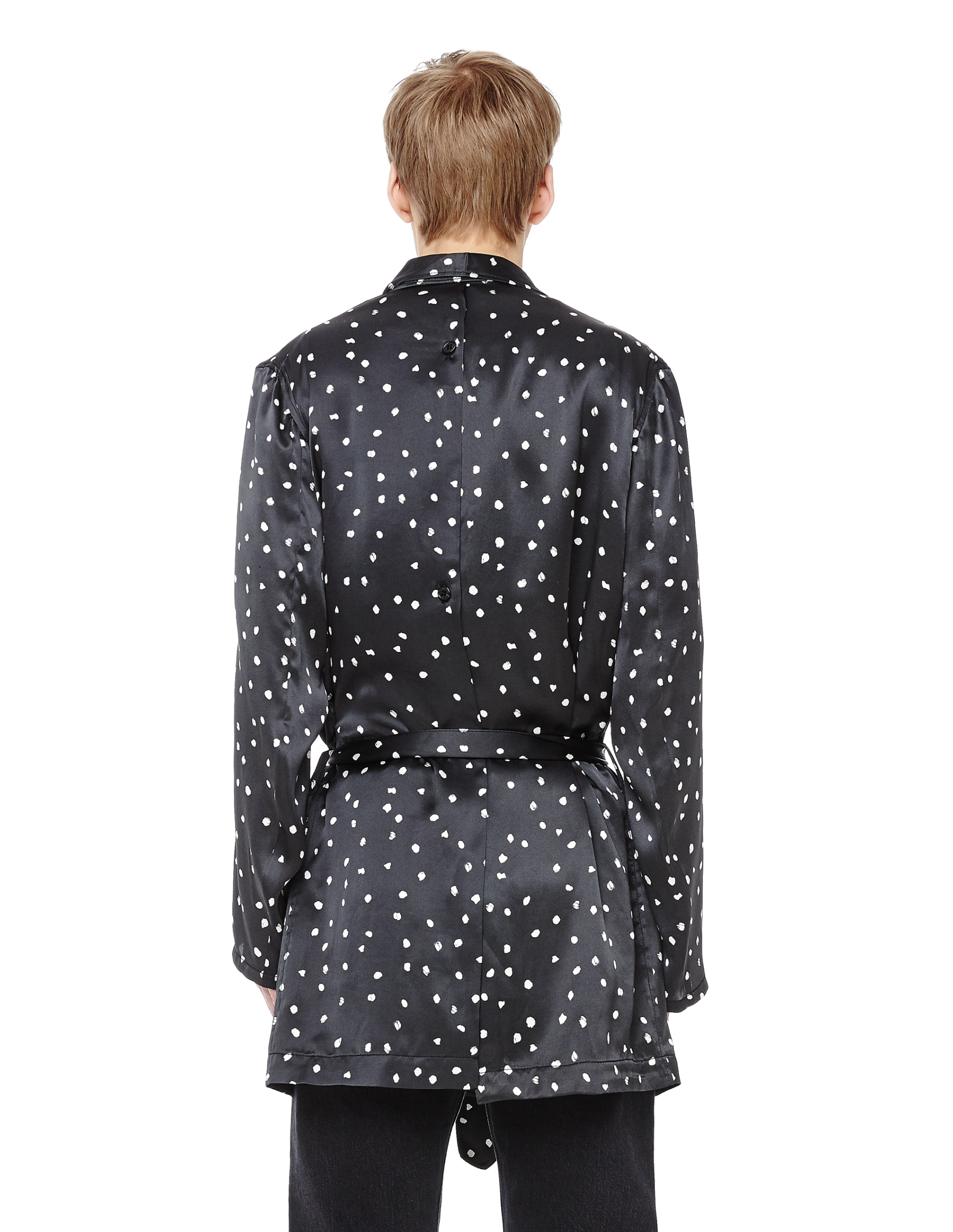 Ann Demeulemeester Шелковый пиджак в горох