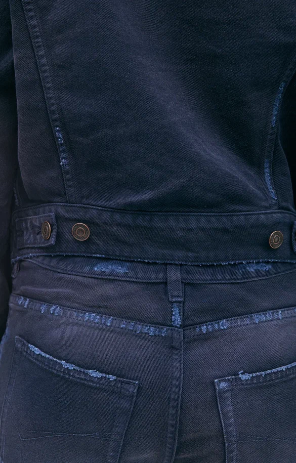 Balenciaga Джинсовая куртка CURVED WAISTBAND