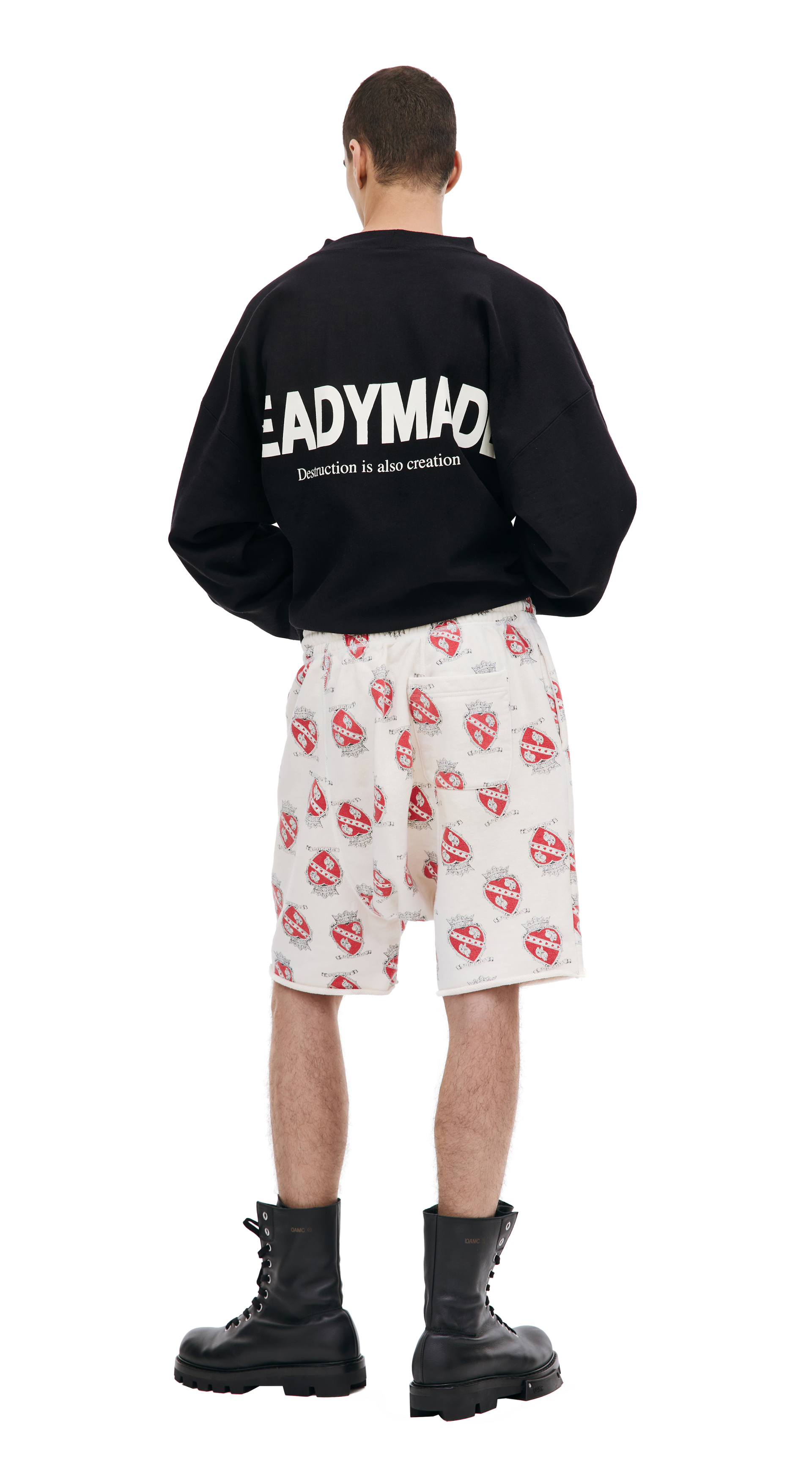 Saint Michael Широкие шорты с принтом