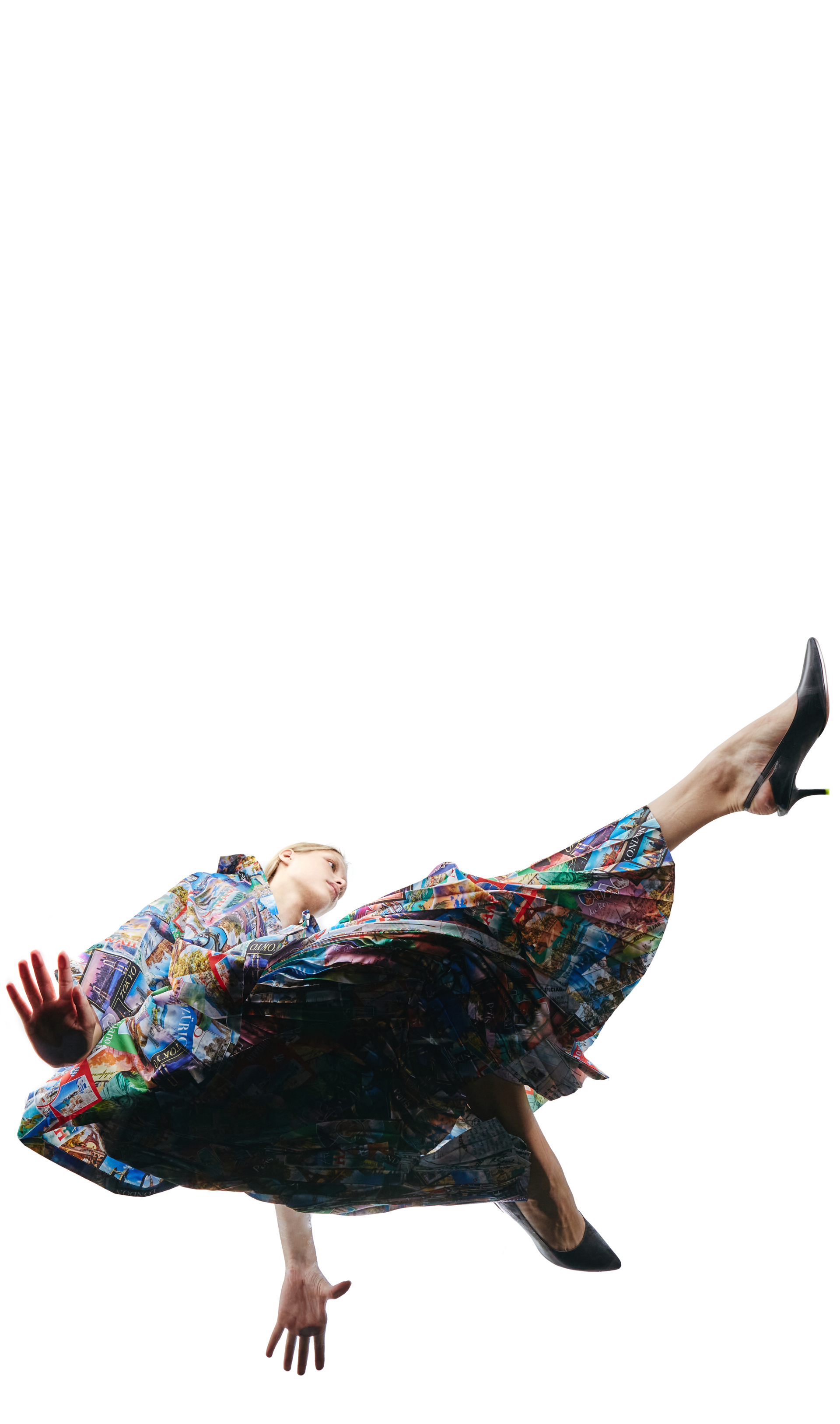 Balenciaga Плиссированная юбка с принтом Vareuse