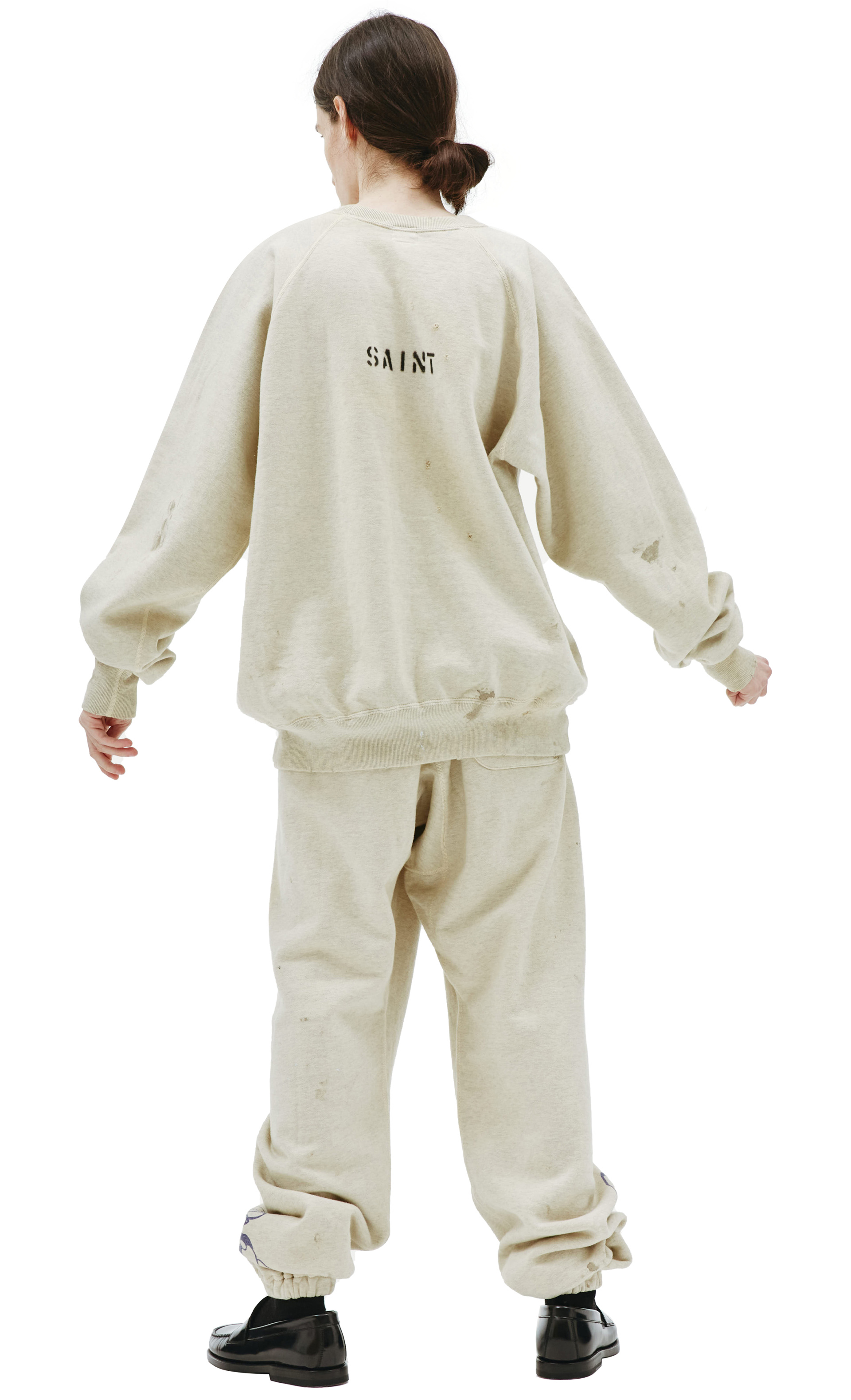 Saint Michael Свитшот с портретом Frankenstein x Saint Michel