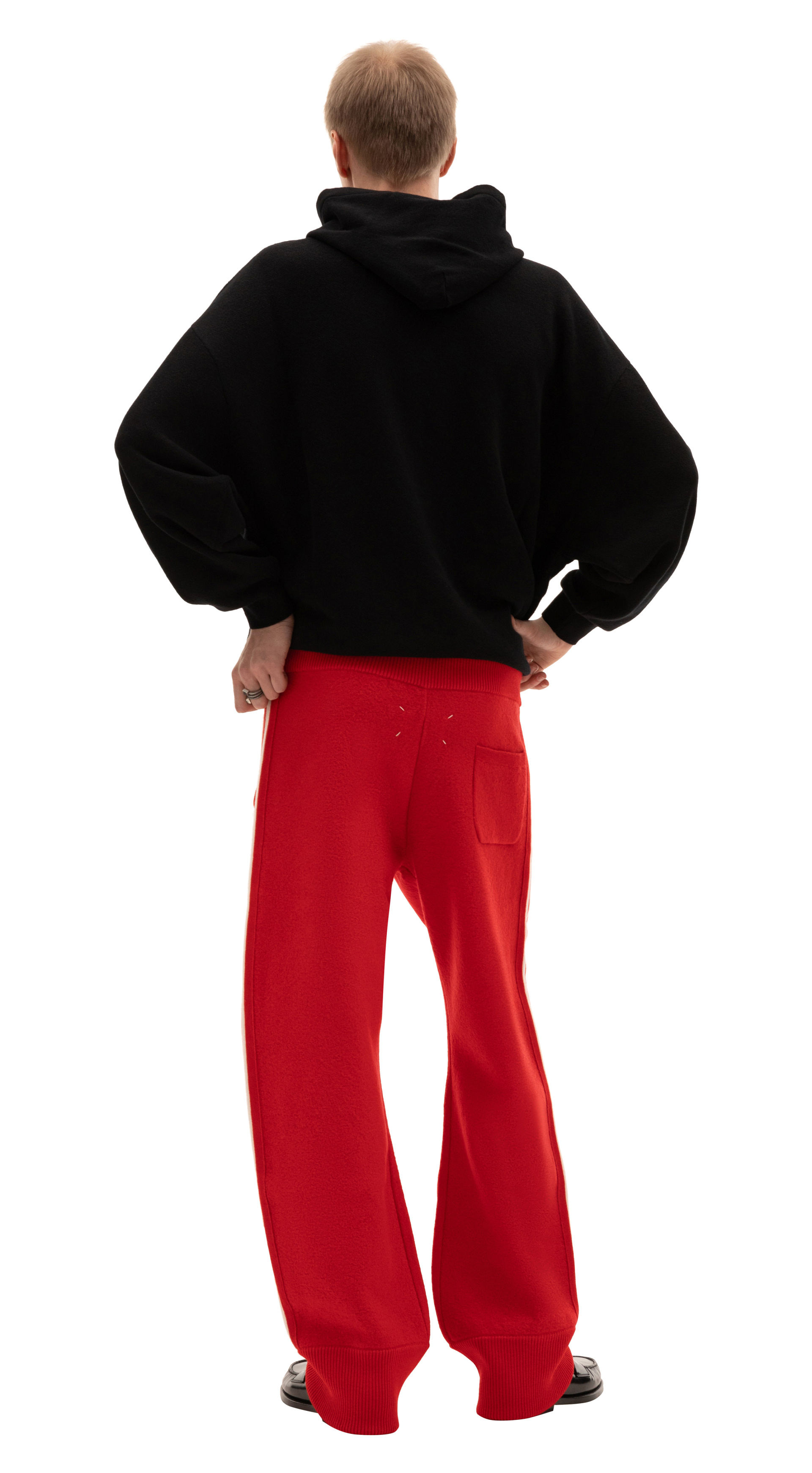 Maison Margiela Брюки из шерсти с лампасами