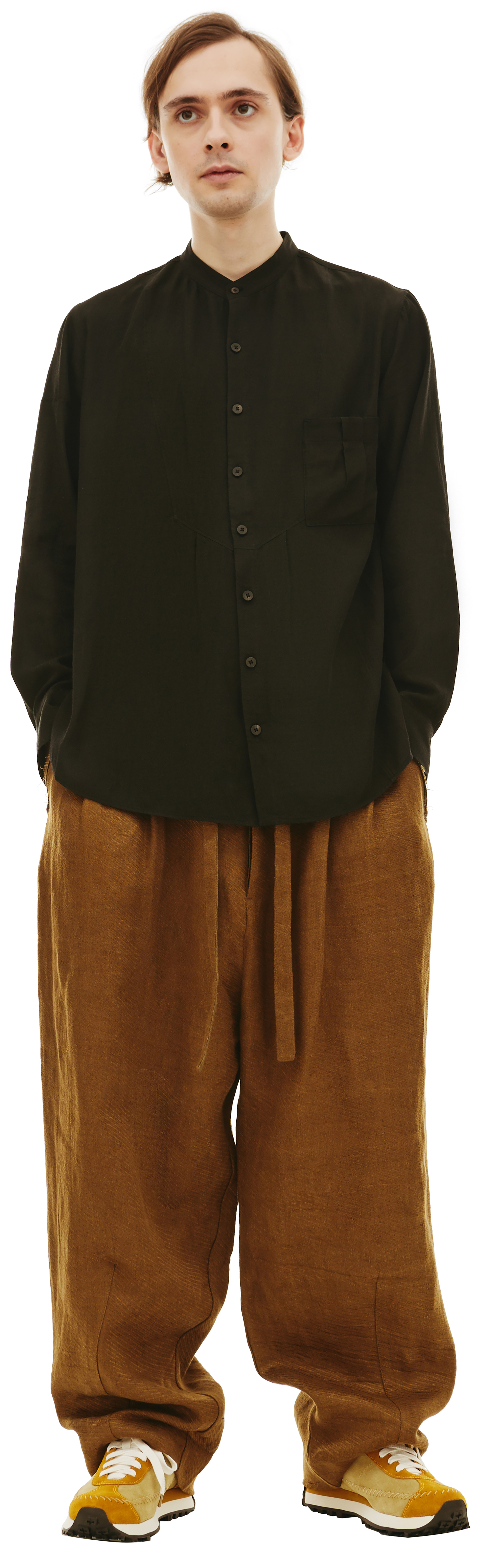 Ziggy Chen Рубашка с накладным карманом