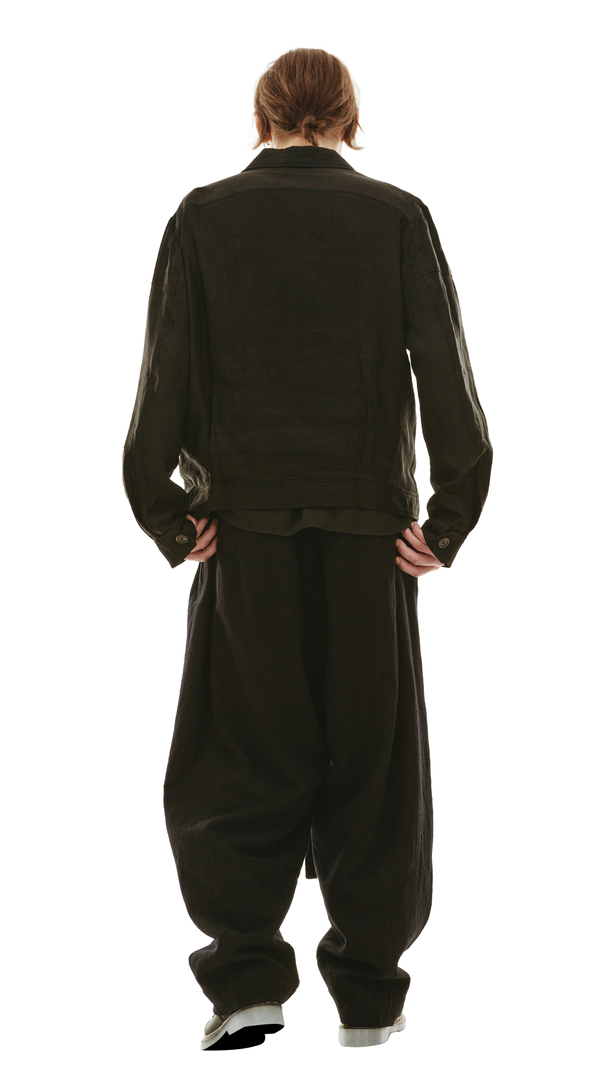 Ziggy Chen Льняная рубашка с накладным карманом