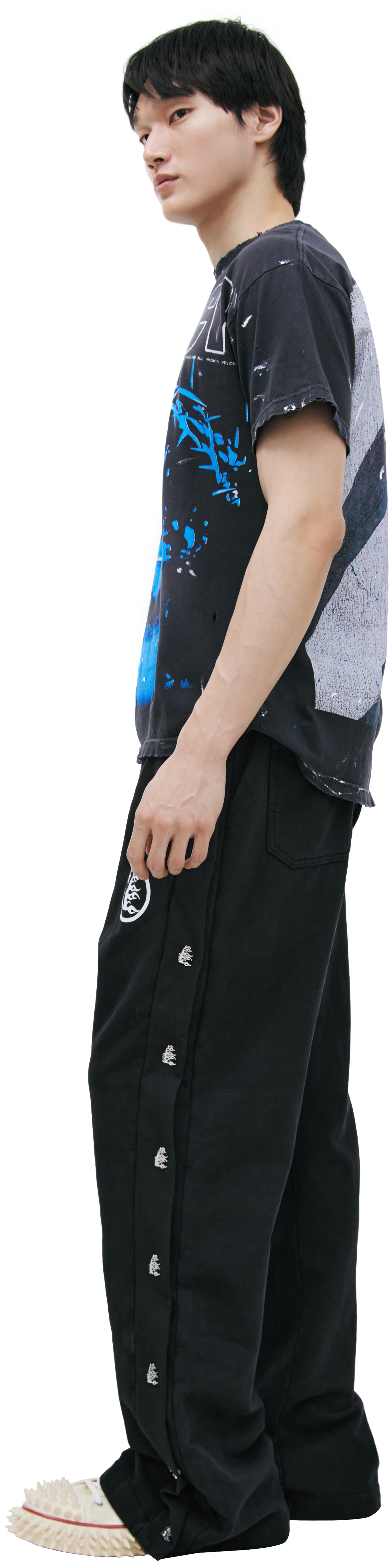 Hellstar Черная футболка с принтом