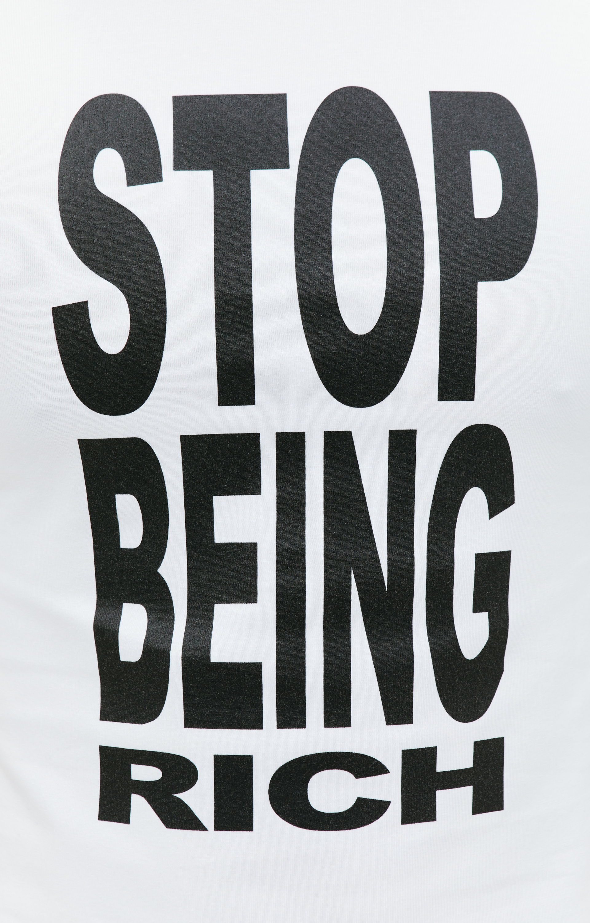 VETEMENTS Белая футболка с принтом