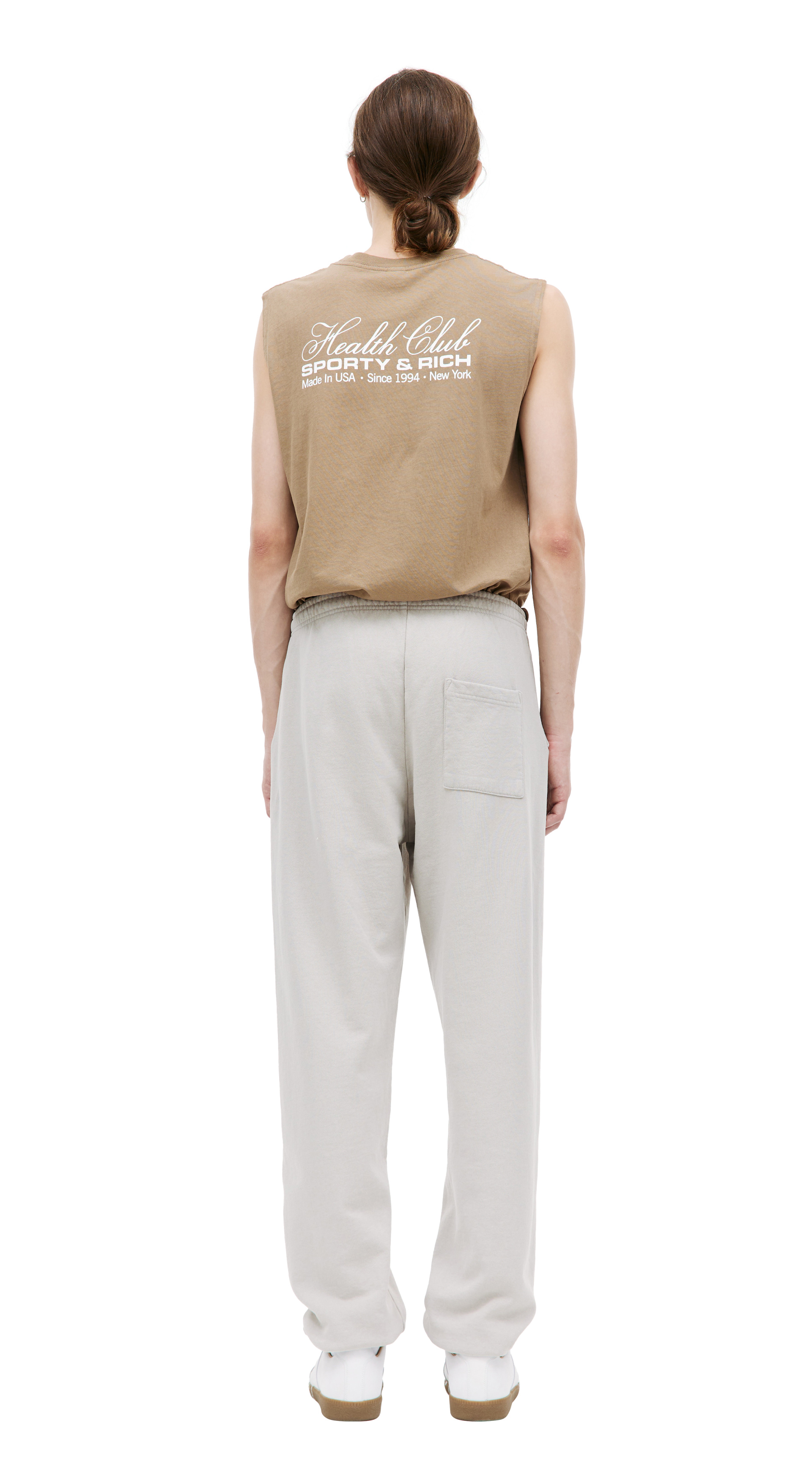 SPORTY & RICH Спортивные брюки с принтом \'Wellness\'