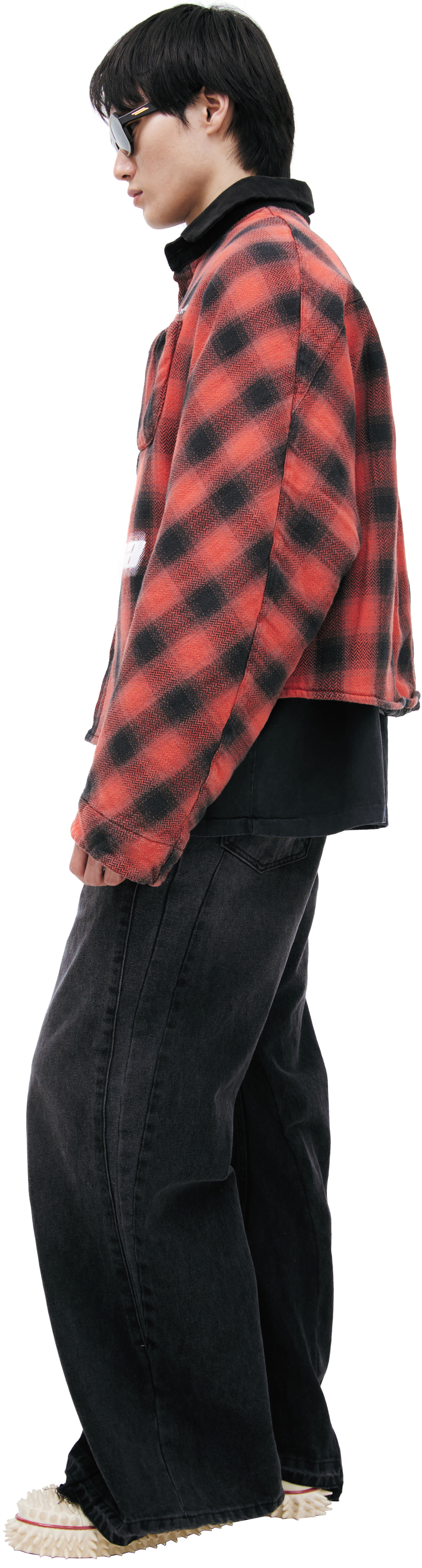 RRR123 Куртка-рубашка в клетку