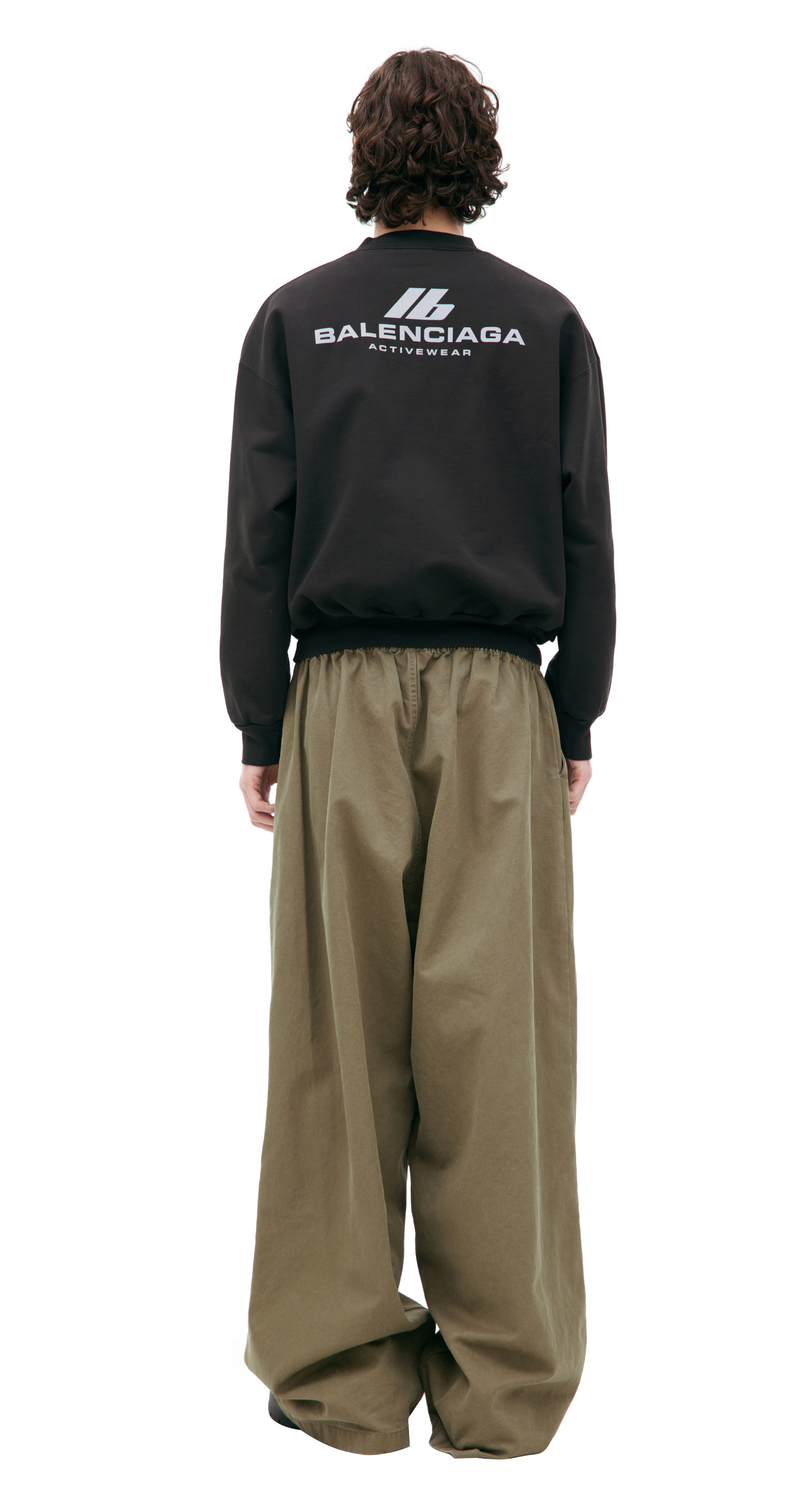 Balenciaga Черный свитшот с логотипом