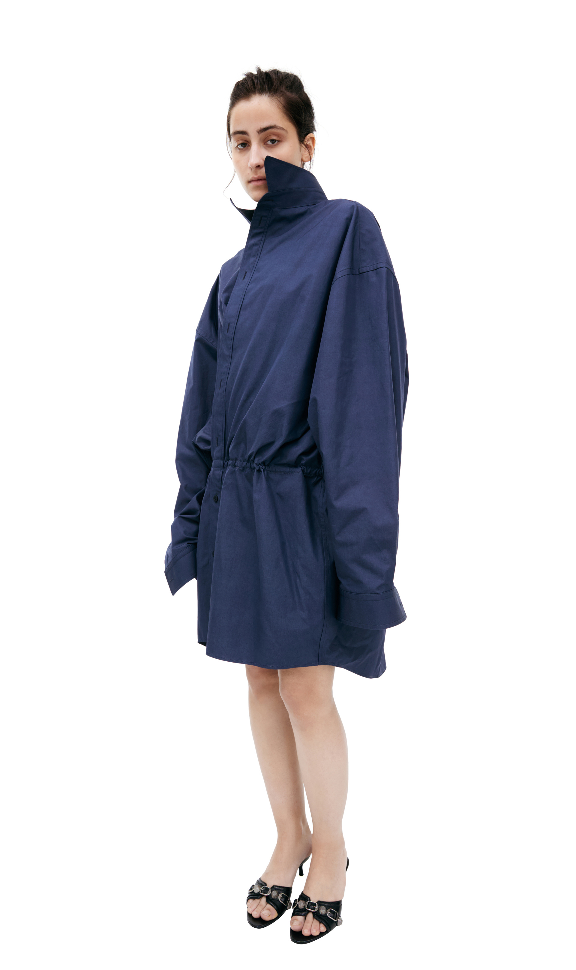 Balenciaga Платье рубашка из хлопка