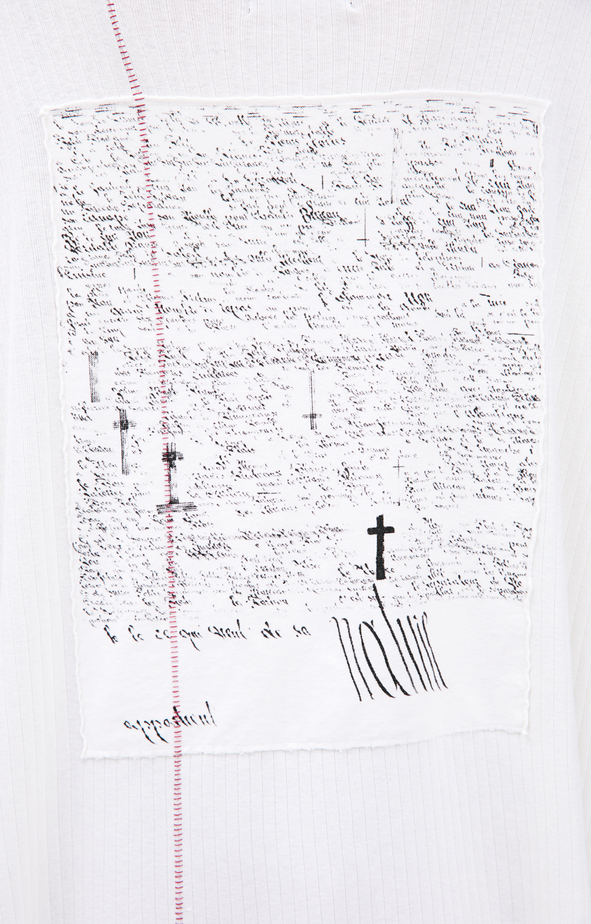 Enfants Riches Déprimés Белый лонгслив с патчем