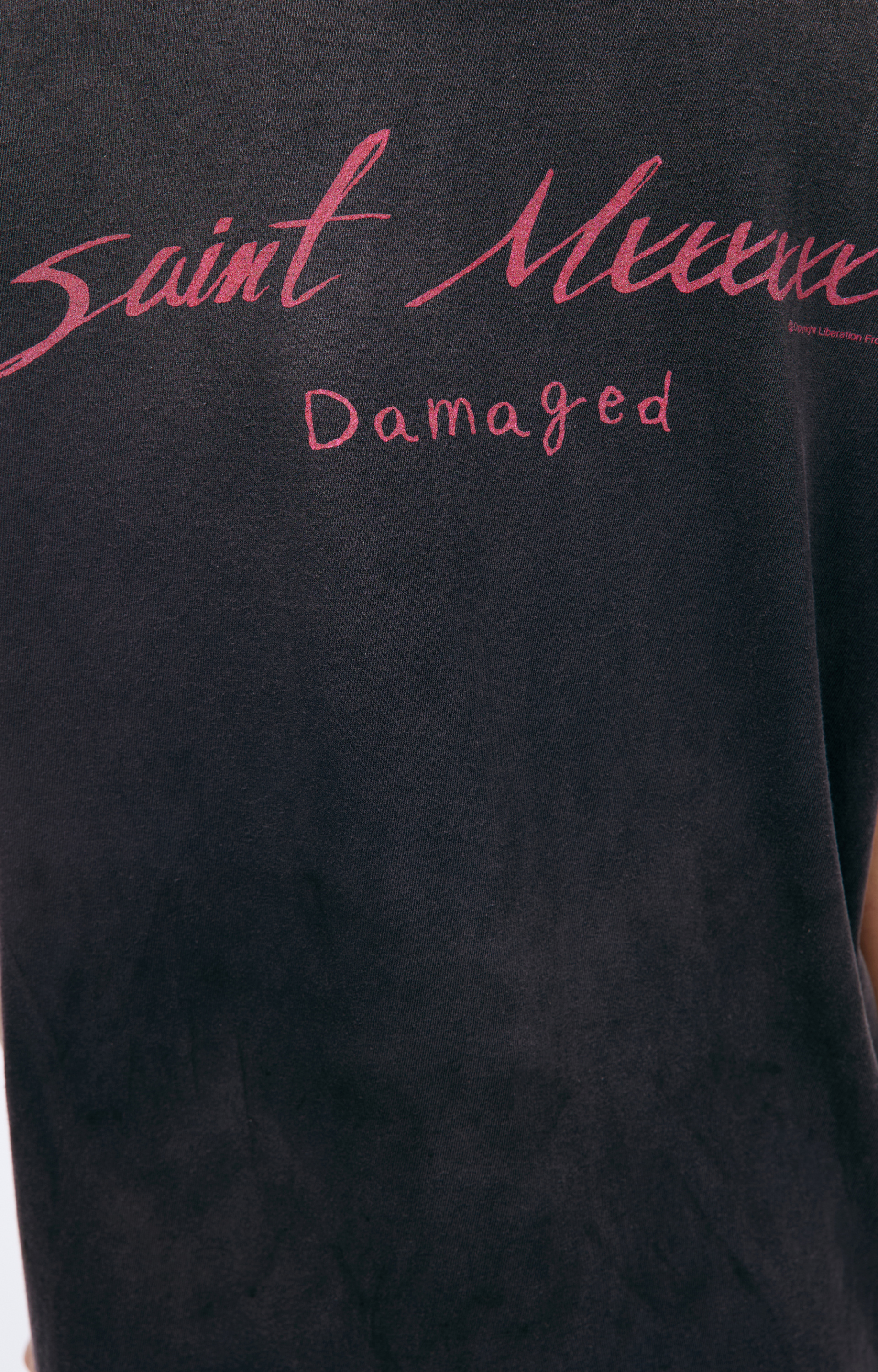 Saint Mxxxxxx Хлопковая футболка с принтом