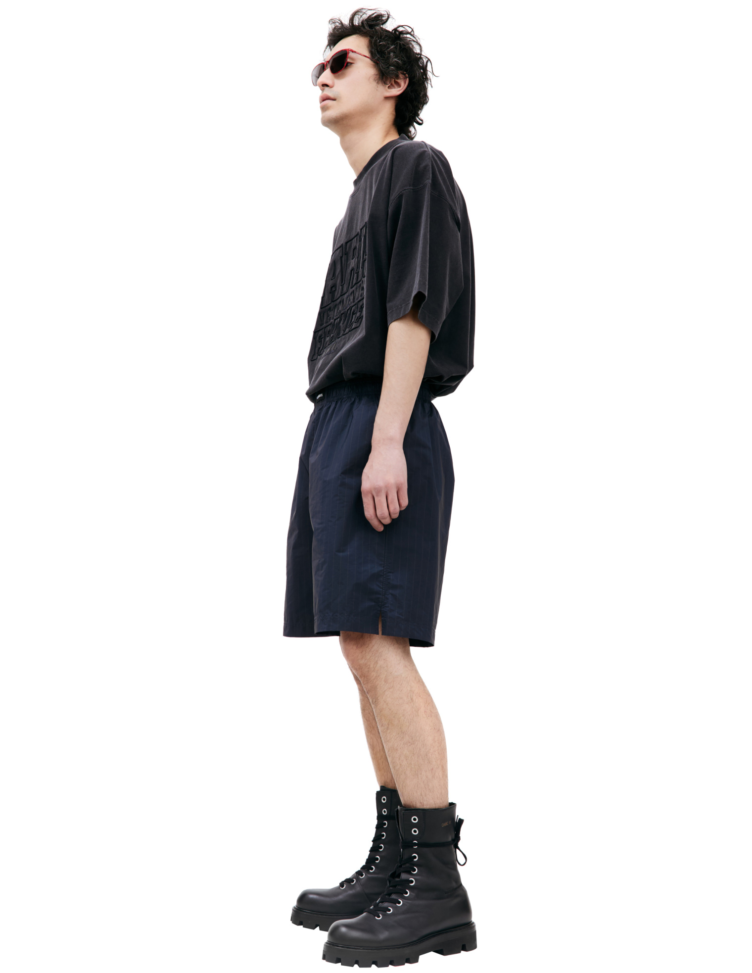 VETEMENTS Шорты в полоску с логотипом