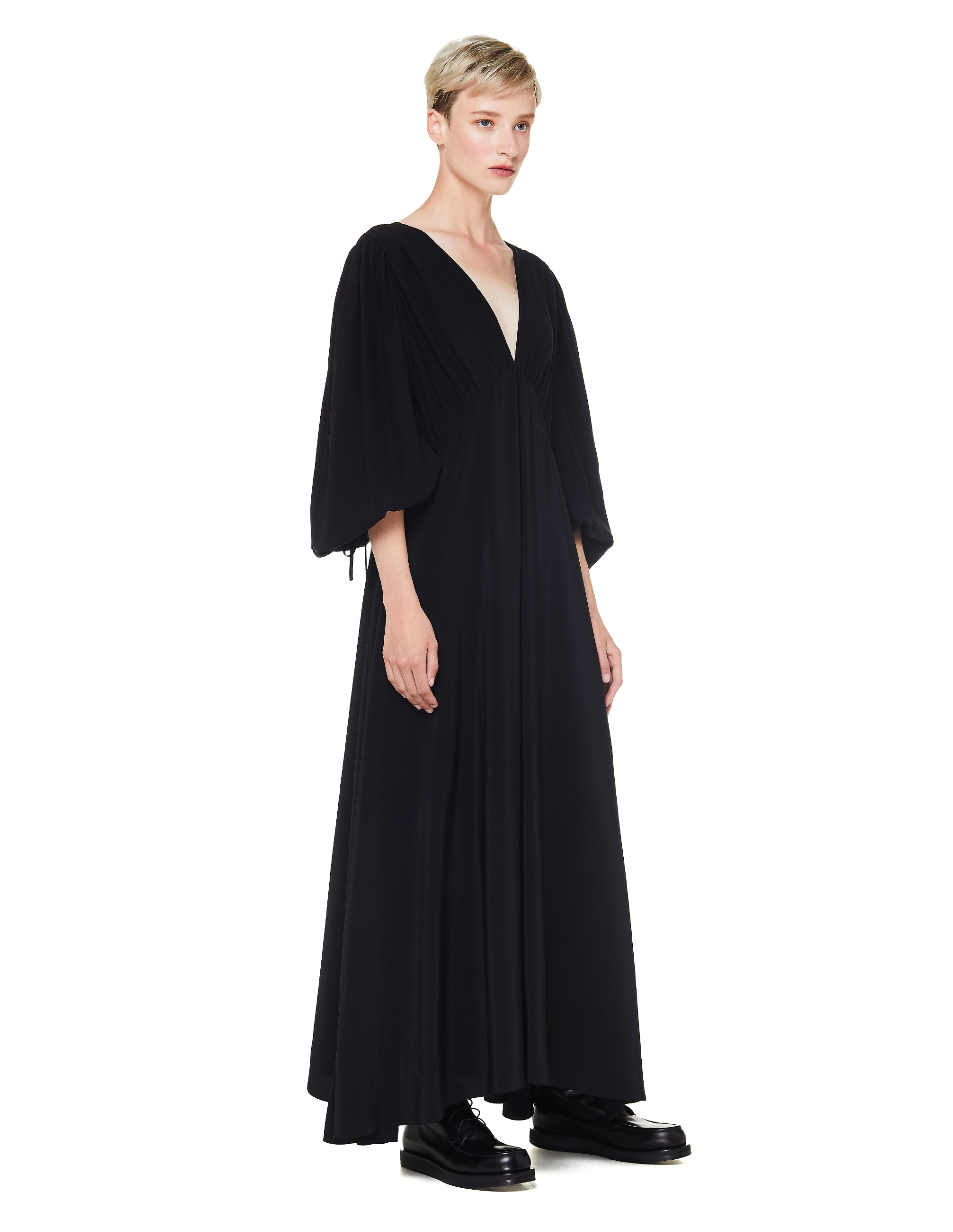 The Row Черные кожаные ботинки Patty