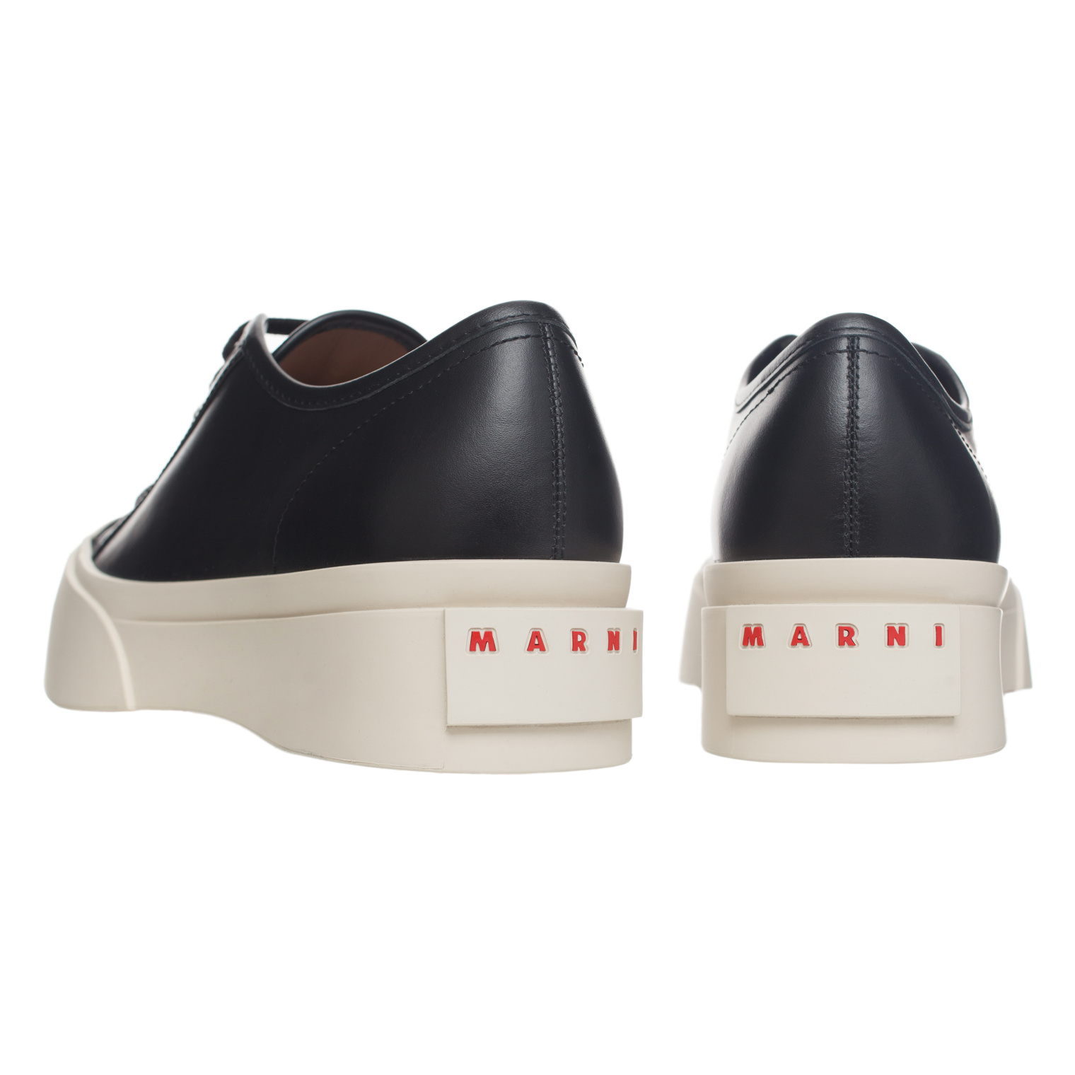 Marni Кожаные кеды на высокой подошве