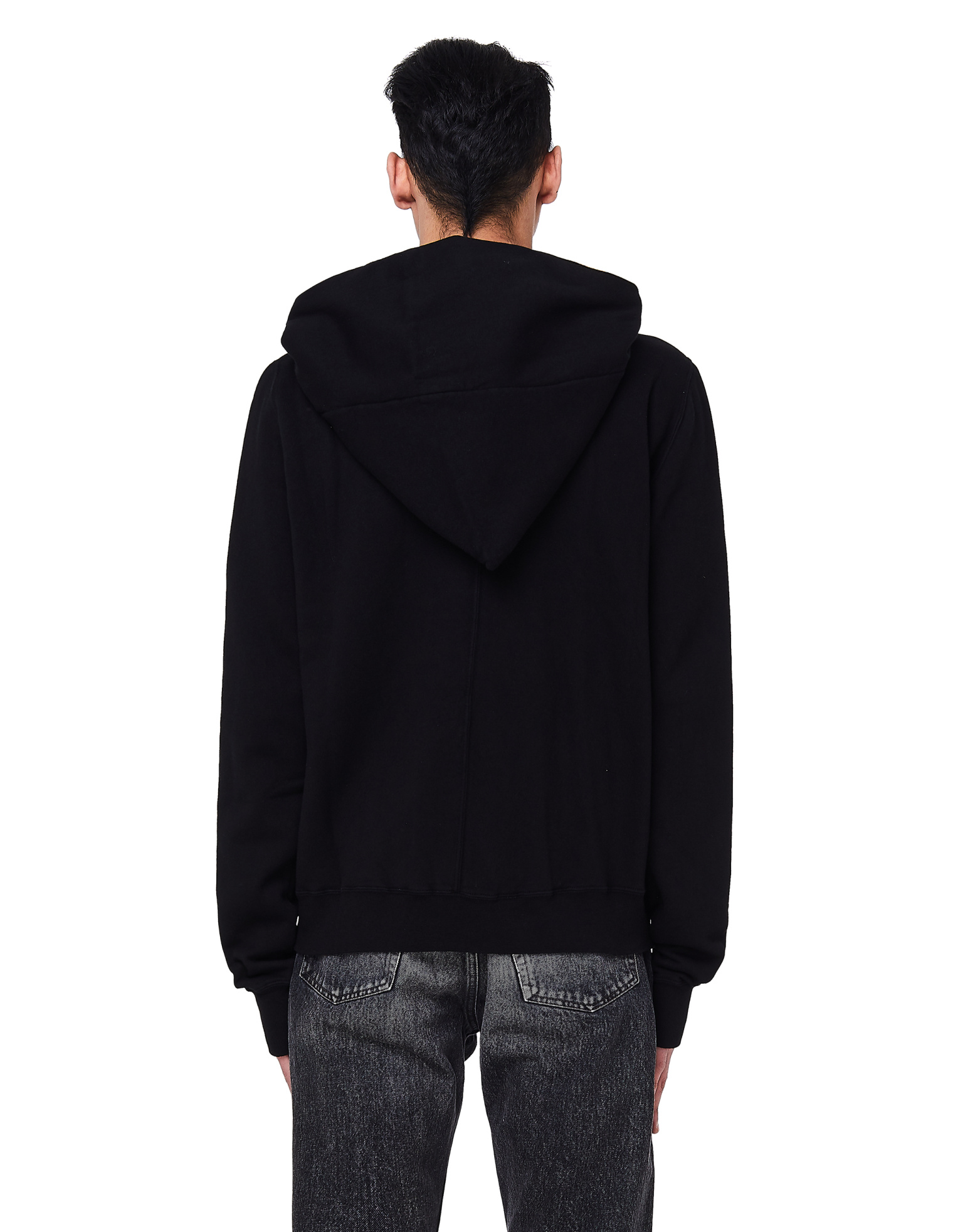 DRKSHDW by Rick Owens Черное хлопковое худи на молнии