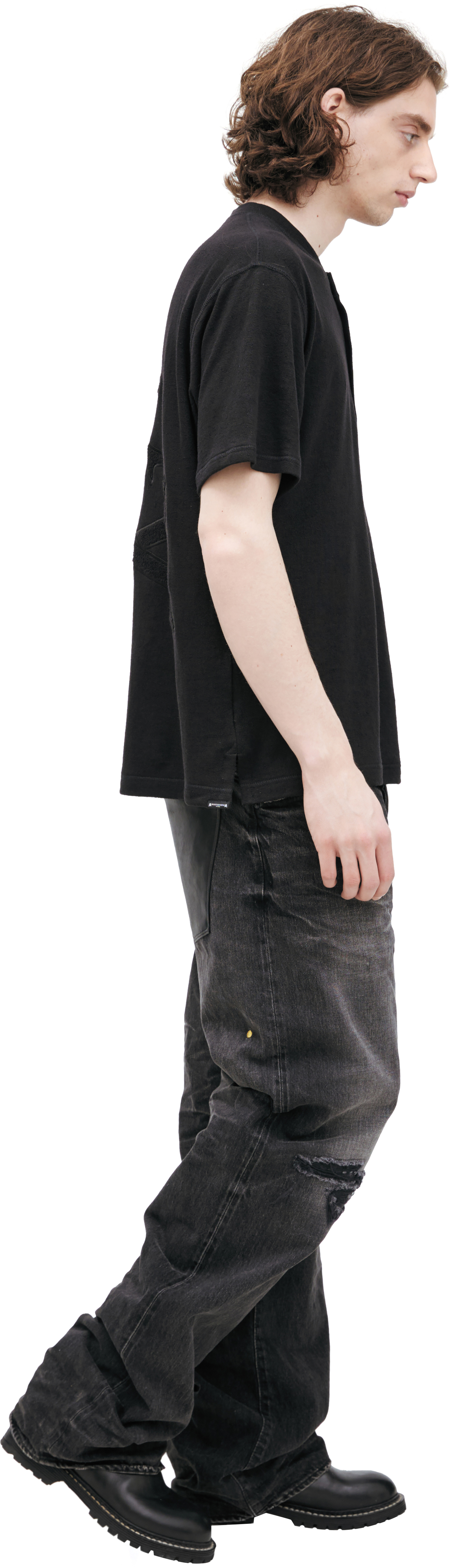 Mastermind WORLD черное поло с логотипом