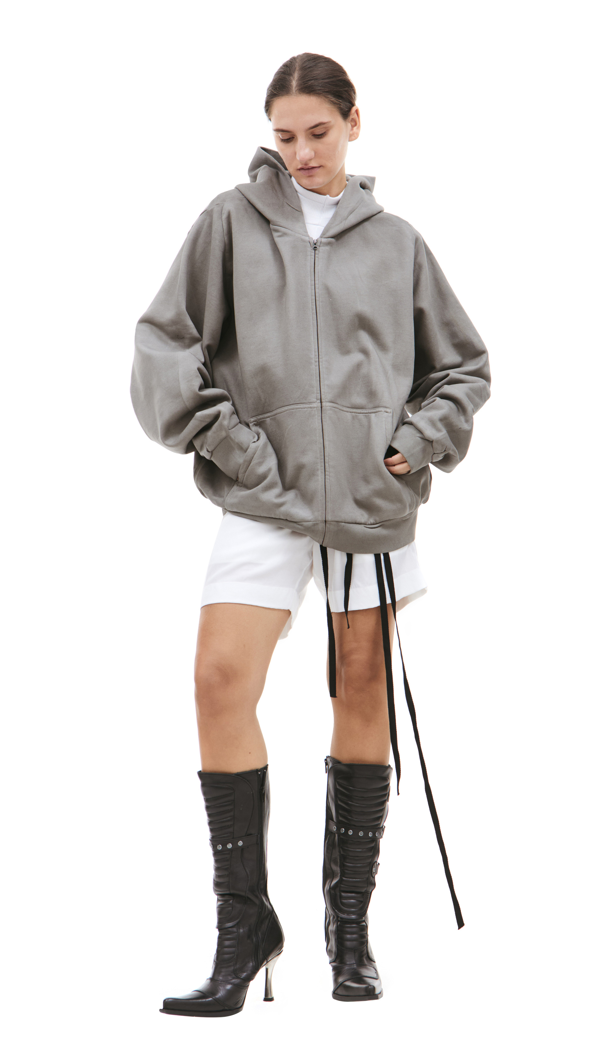 PROTOTYPES Оверсайз худи на молнии