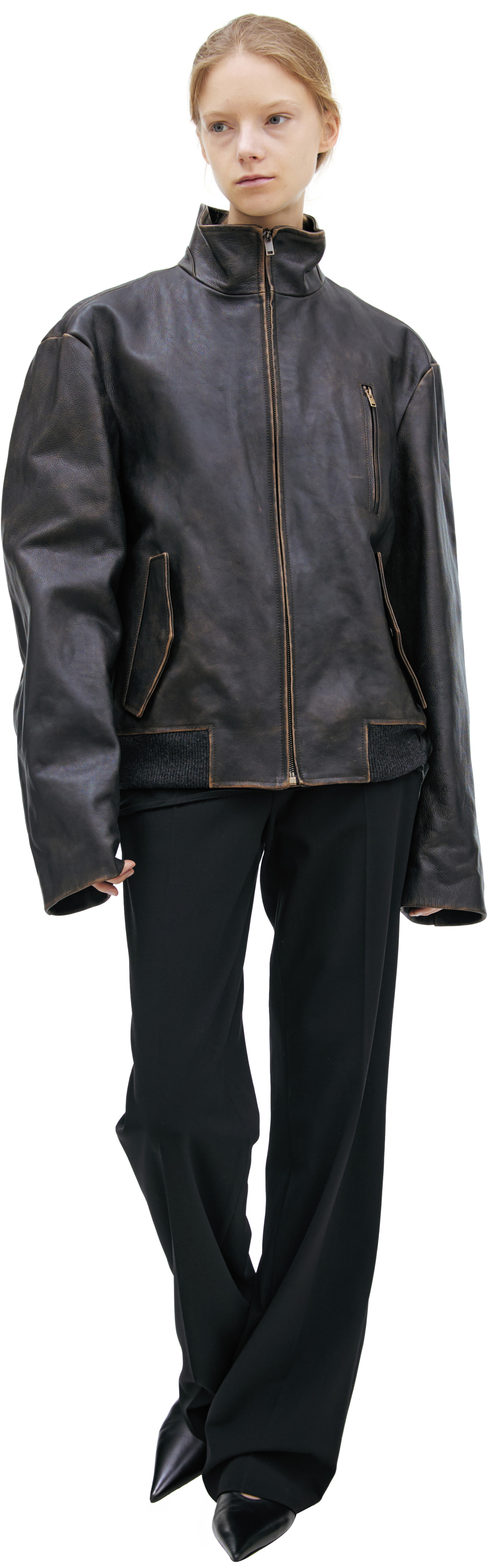 The Row Куртка с эффектом потертостей