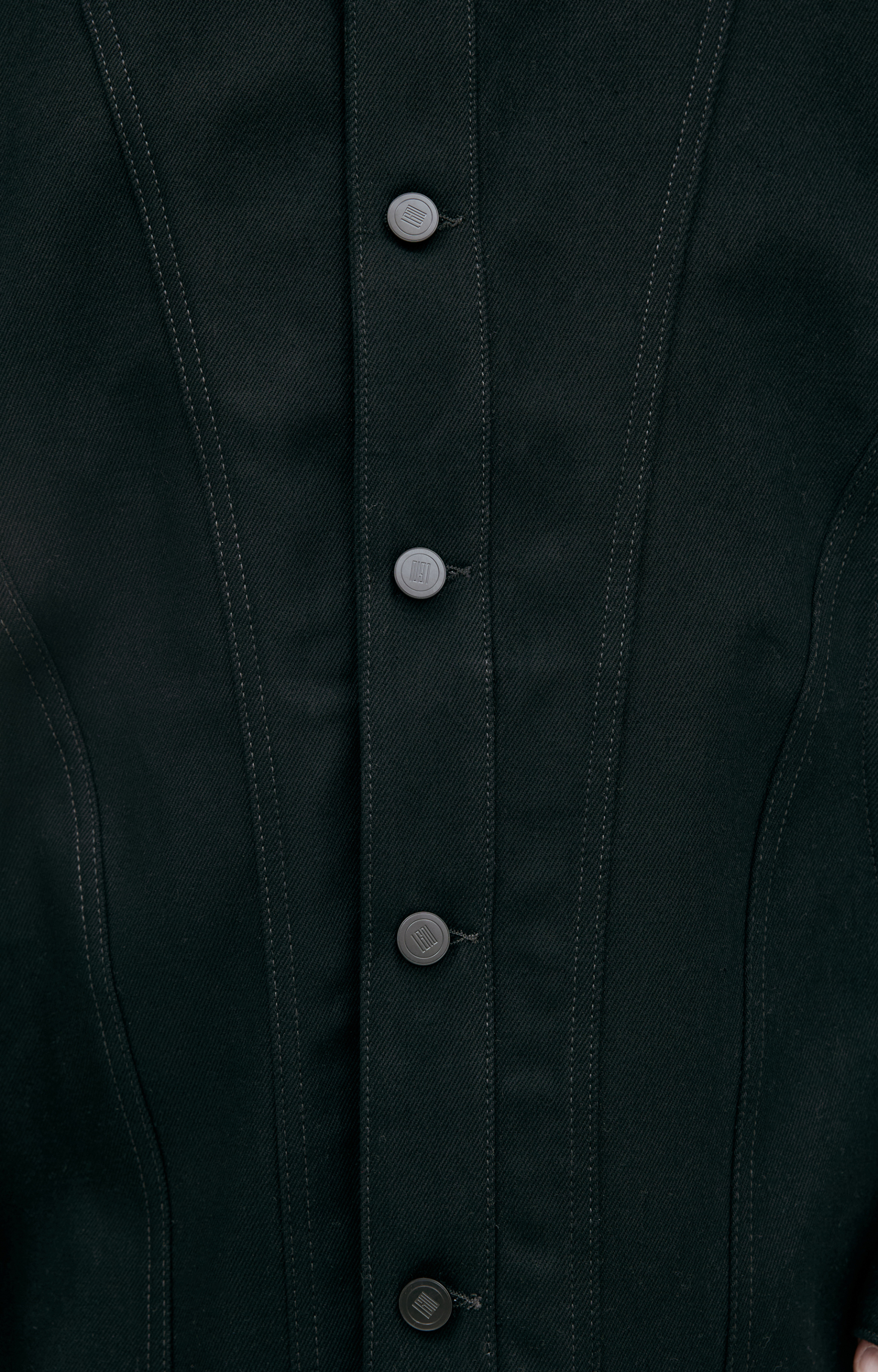 LOUIS GABRIEL NOUCHI Джинсовая куртка с фигурными швами