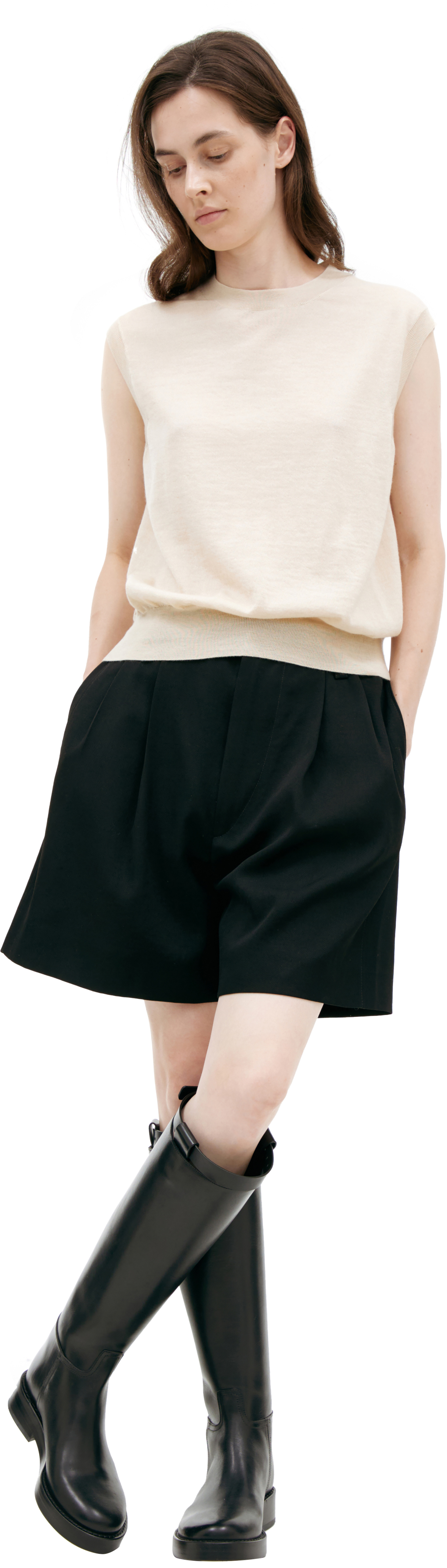 The Row Вязаный топ из кашемира