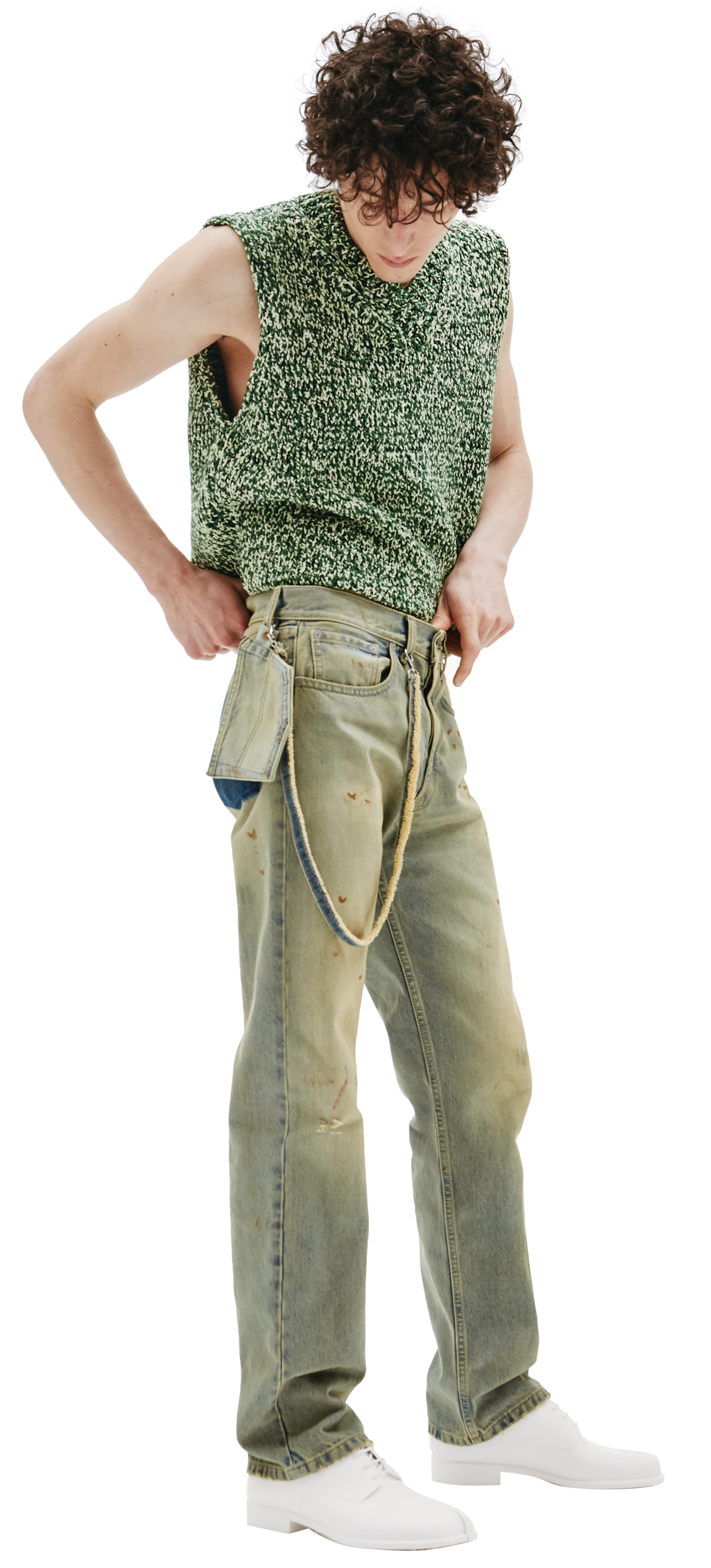 Maison Margiela Джинсы Memory of с винтажным эффектом